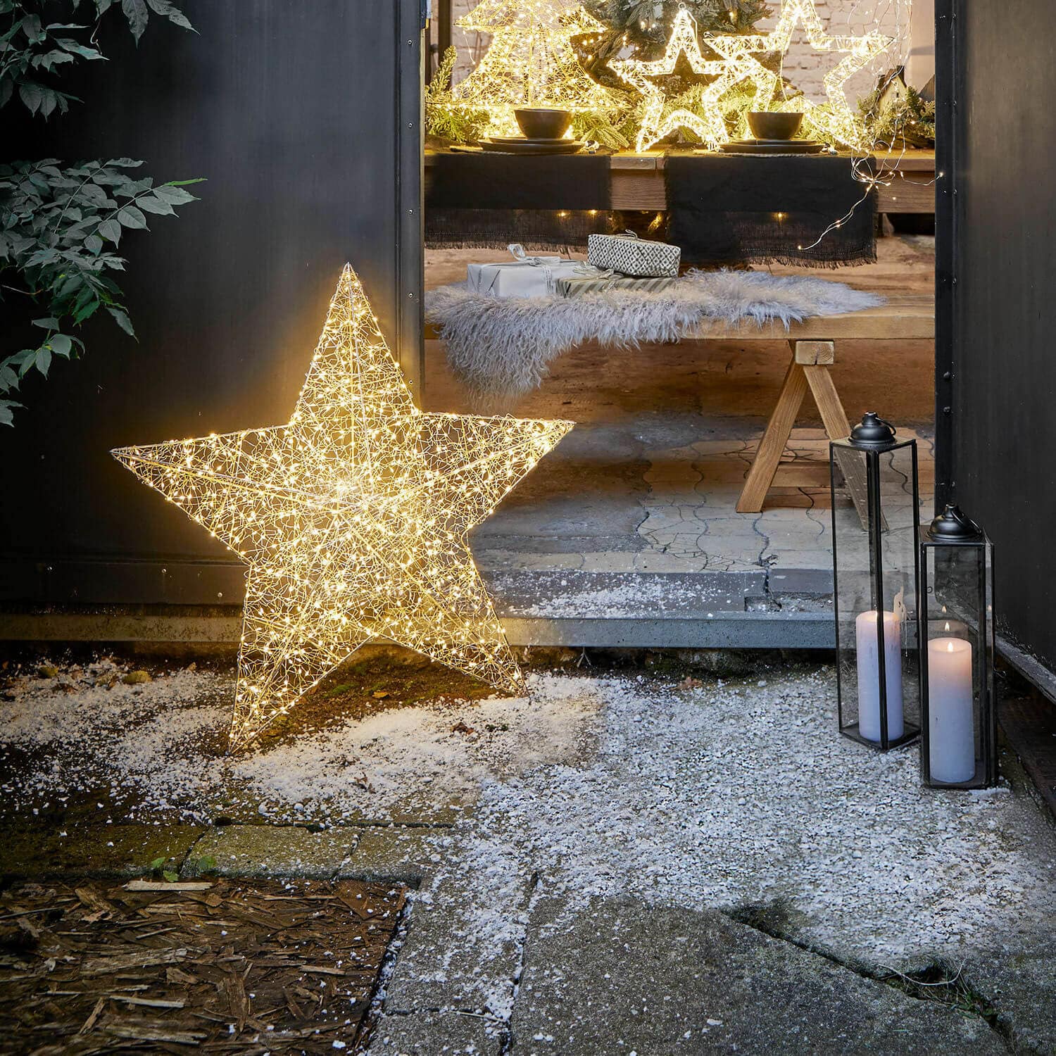 Ster met ledlampjes Vivetelle