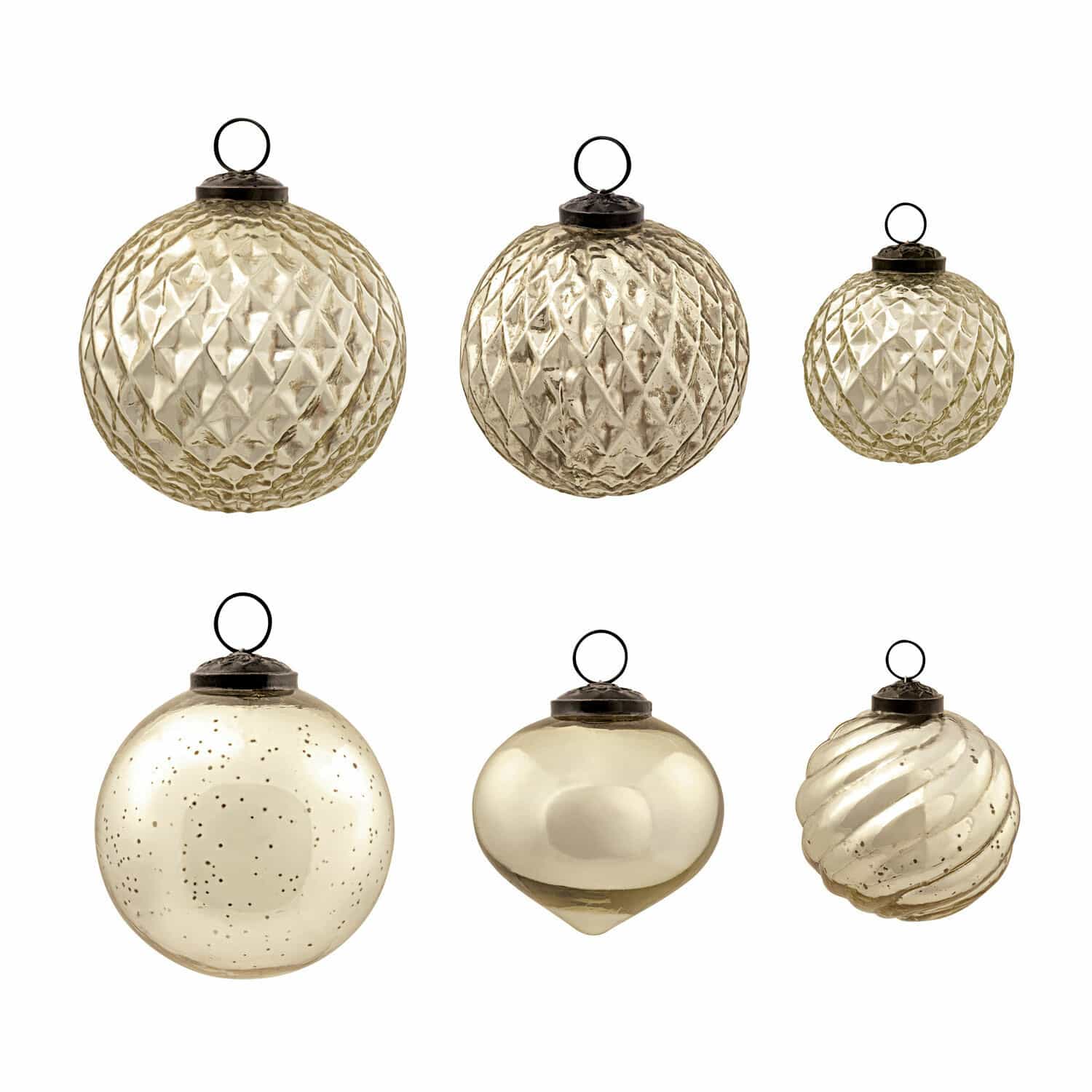 Kerstversiering, set van 6 Lyas