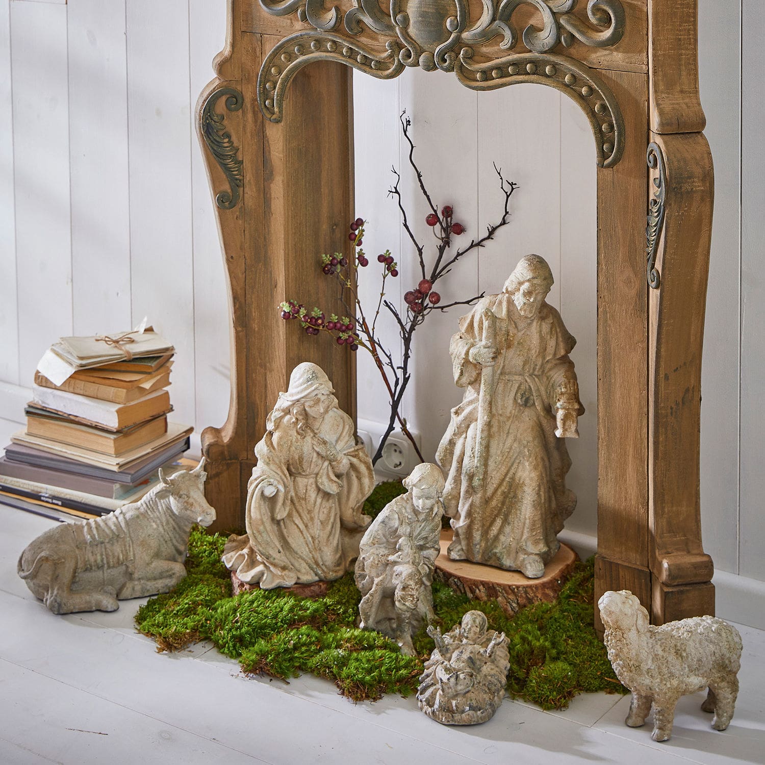 Kerststalfiguren set van 6 Pouponnière