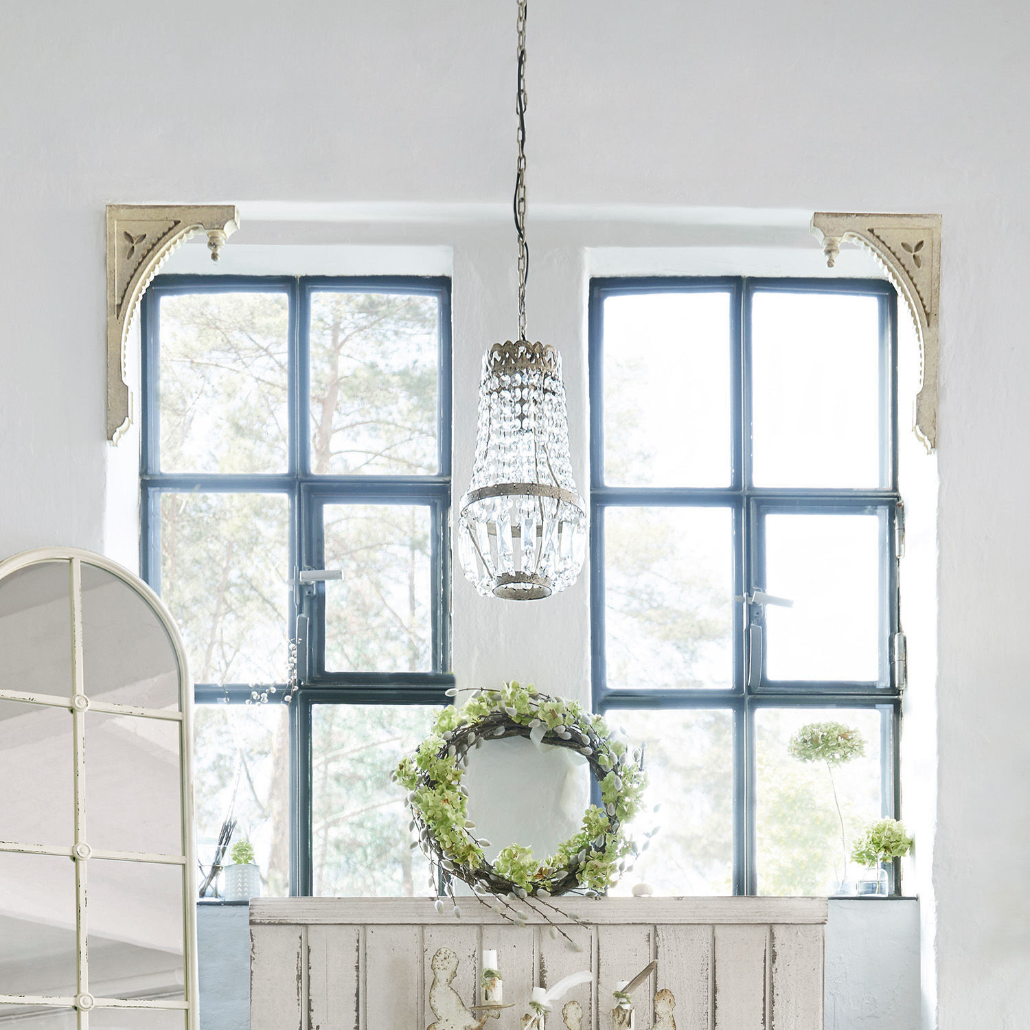 Wandornament set van 2 Bizue