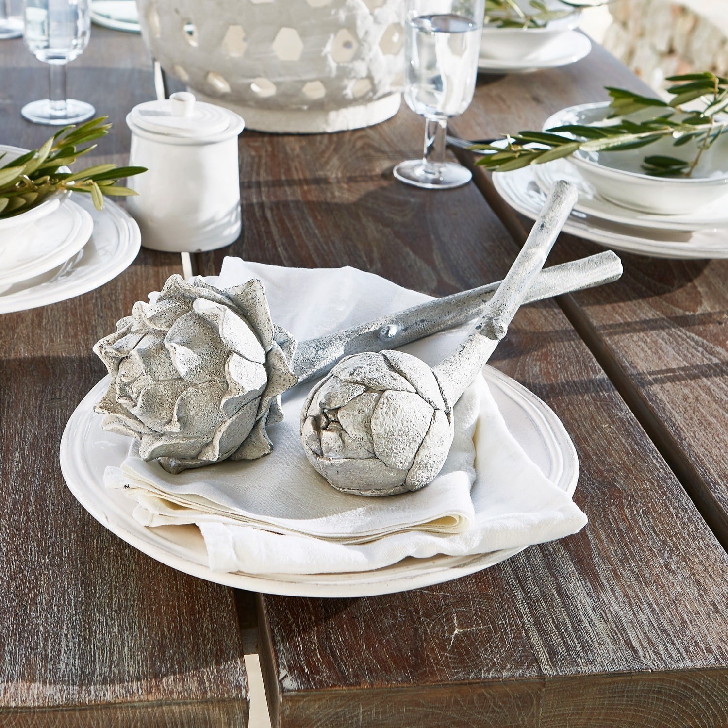 Decoratie artisjok set van 2 Myka