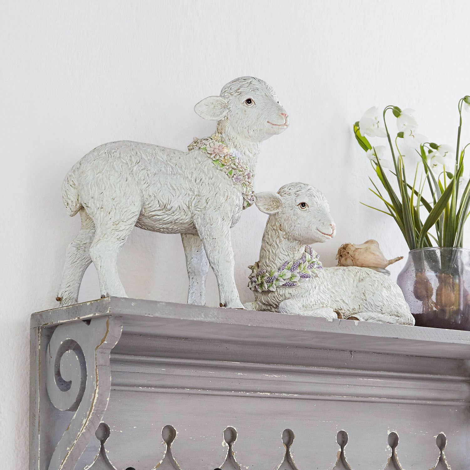 Decoratief lammetje set van 2 Pepperell