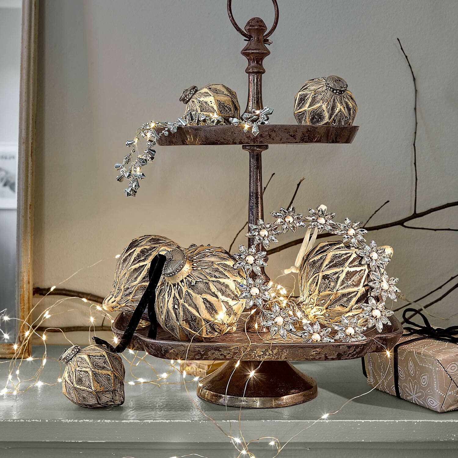 Kerstbal set van 6 Lunagh