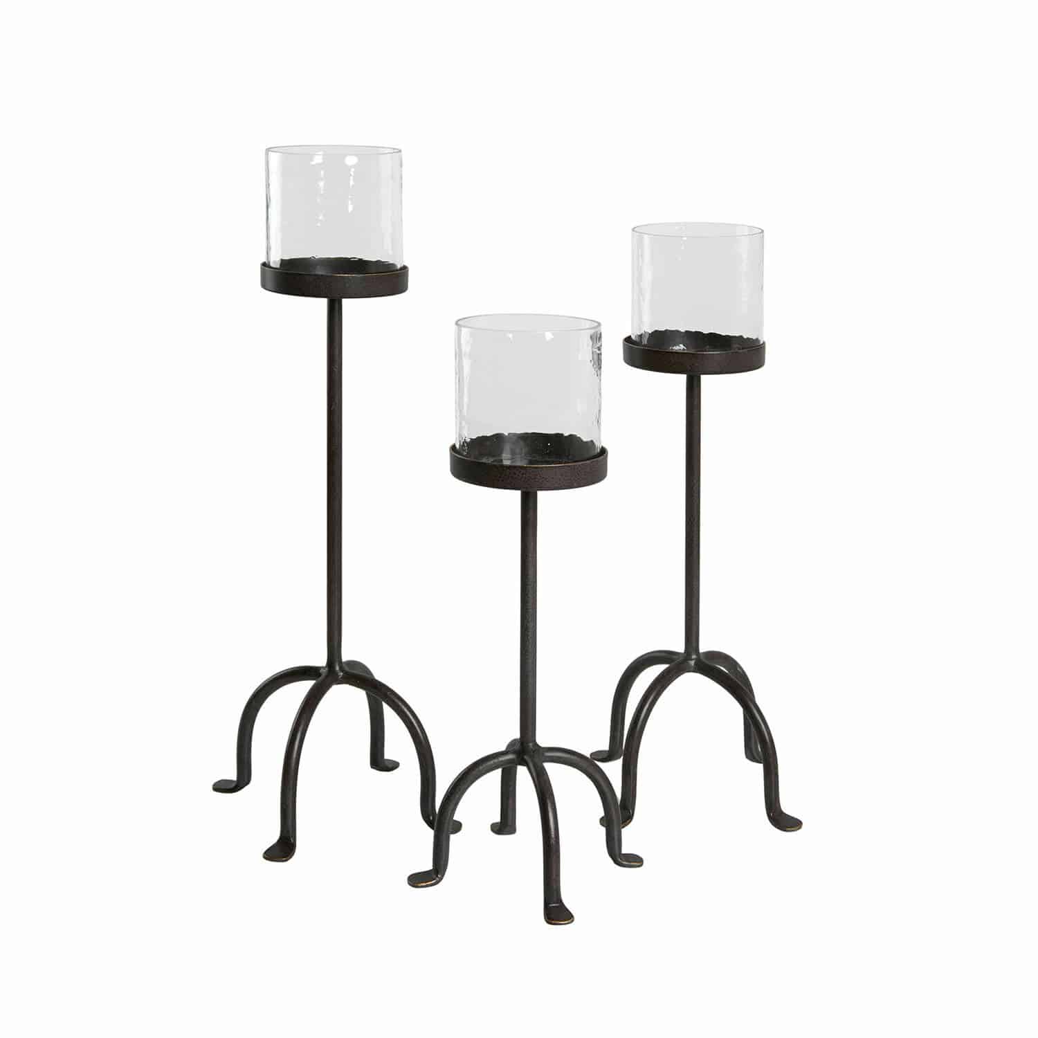 Kaarsenhouder set van 3 Tanbira