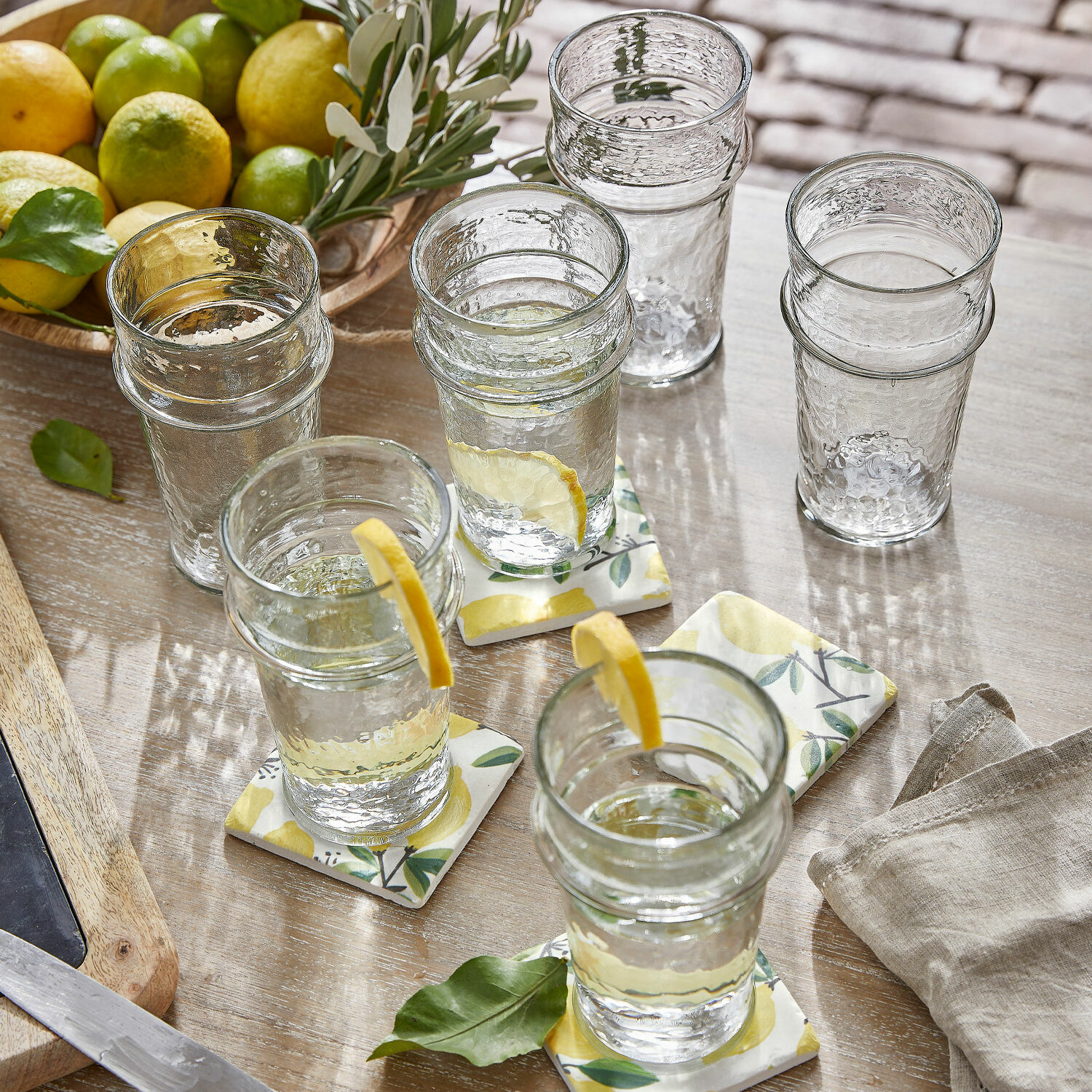 Glas set van 6 Avrilla