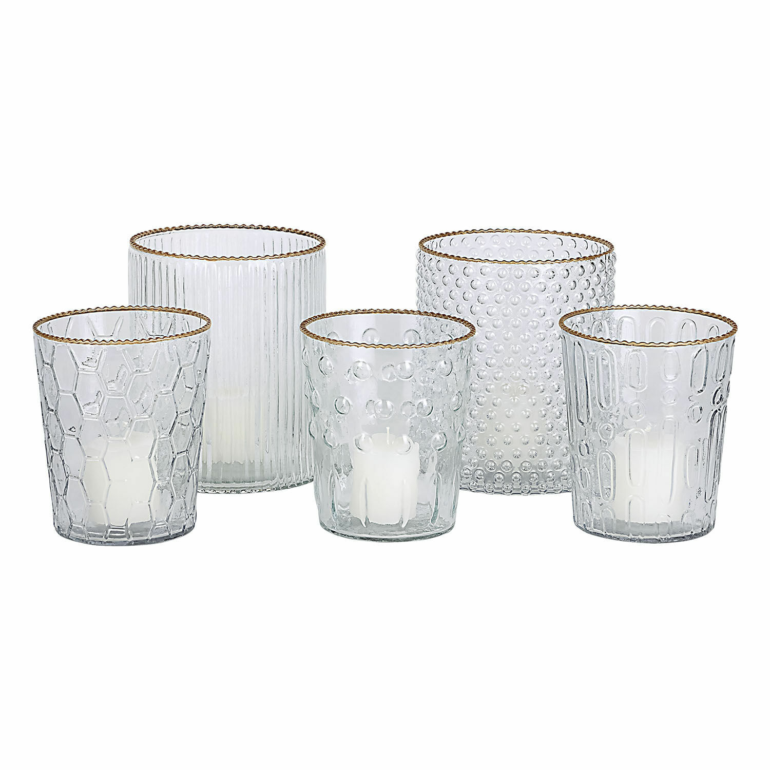 Windlicht set van 5 Rosienne