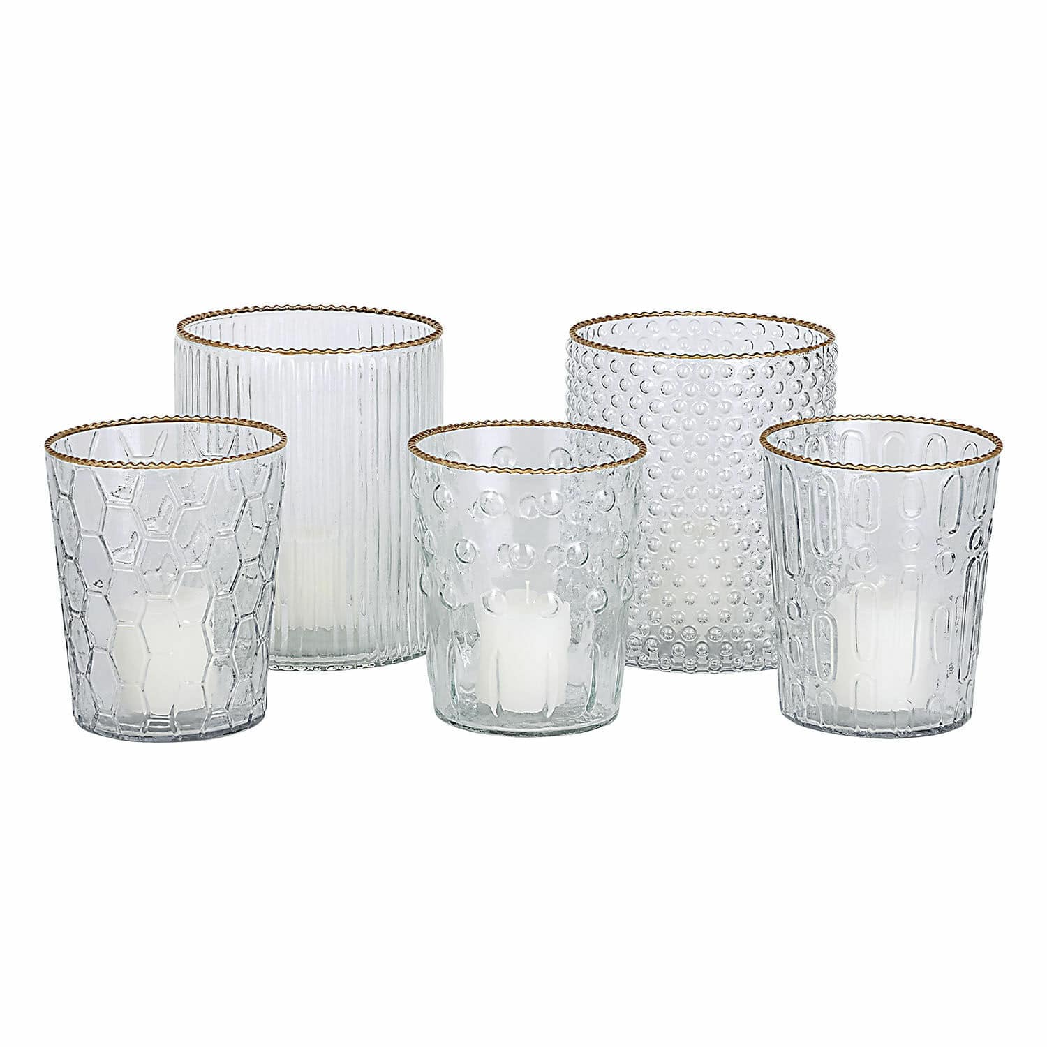 Windlicht set van 5 Rosienne