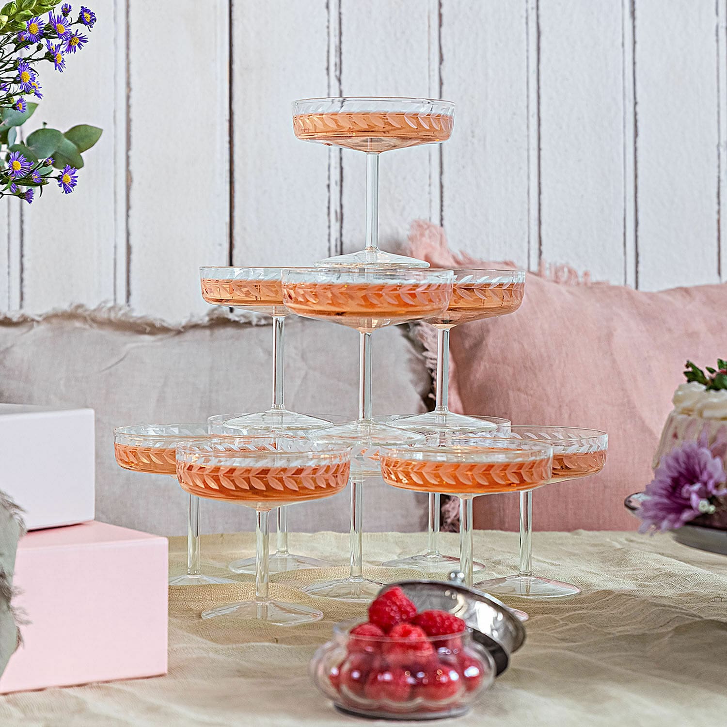 Champagneglas set van 6 Macomb