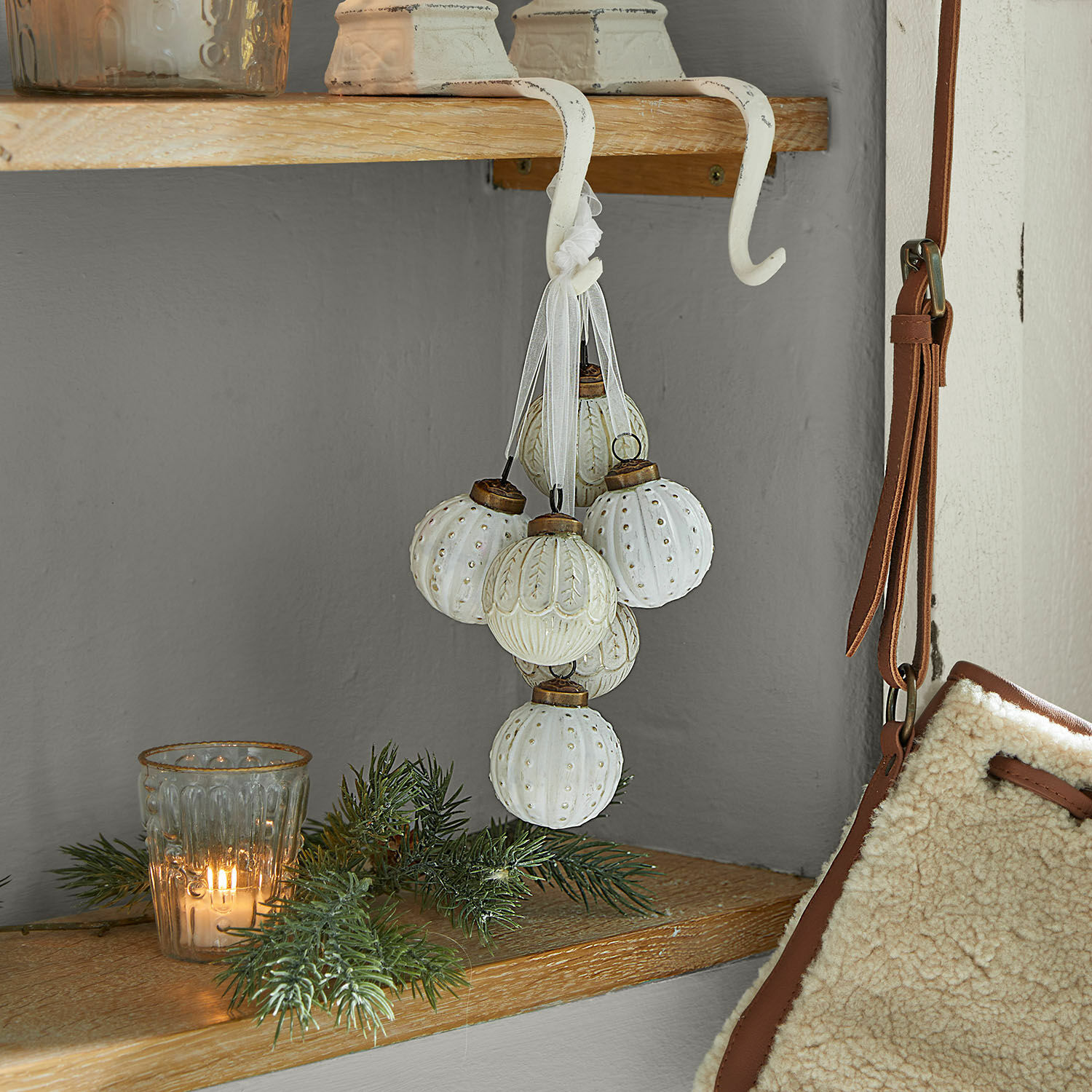 Kerstversiering set van 6 Tara