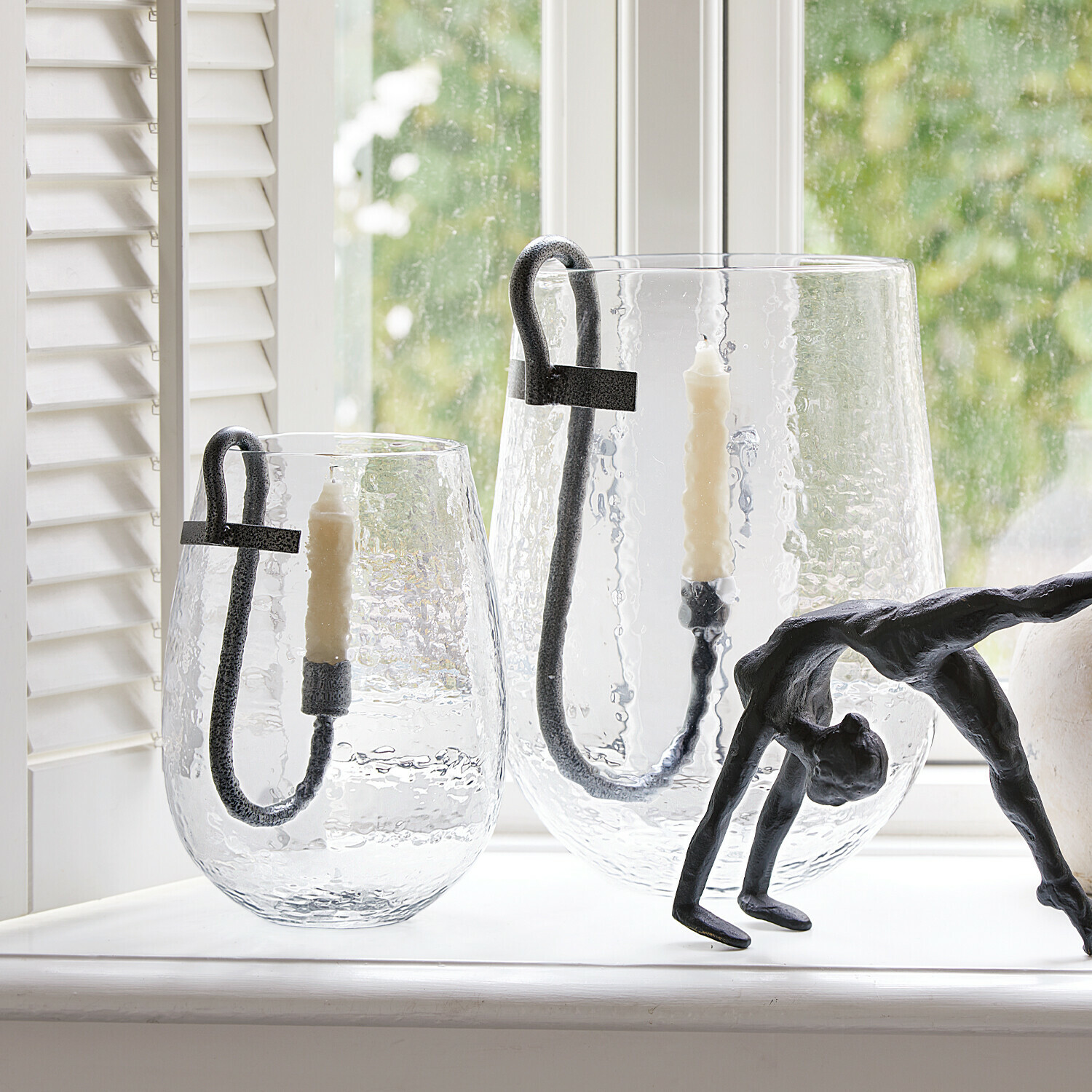 Windlicht set van 2 Vermand