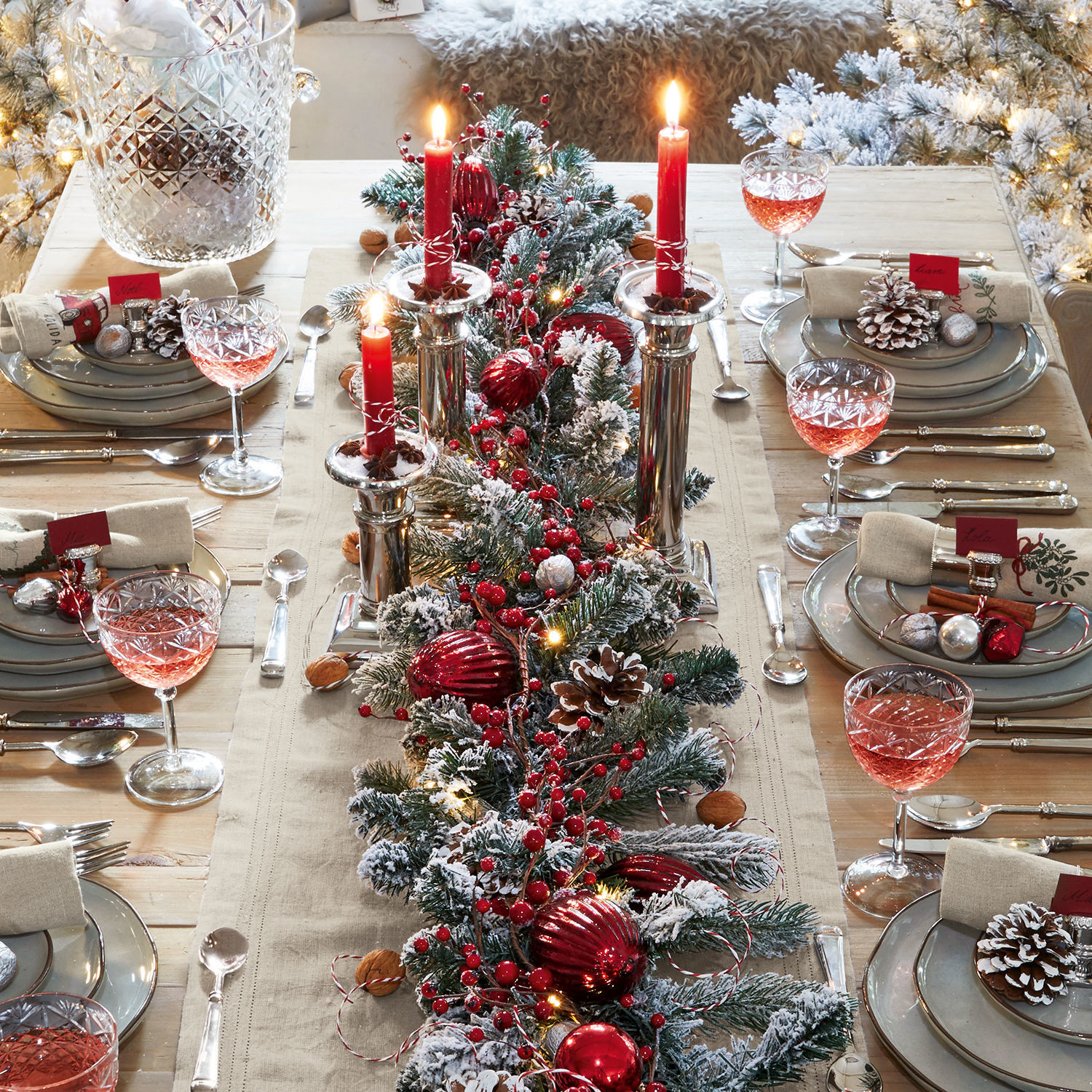 Kerstversiering, set van 6 Blavet