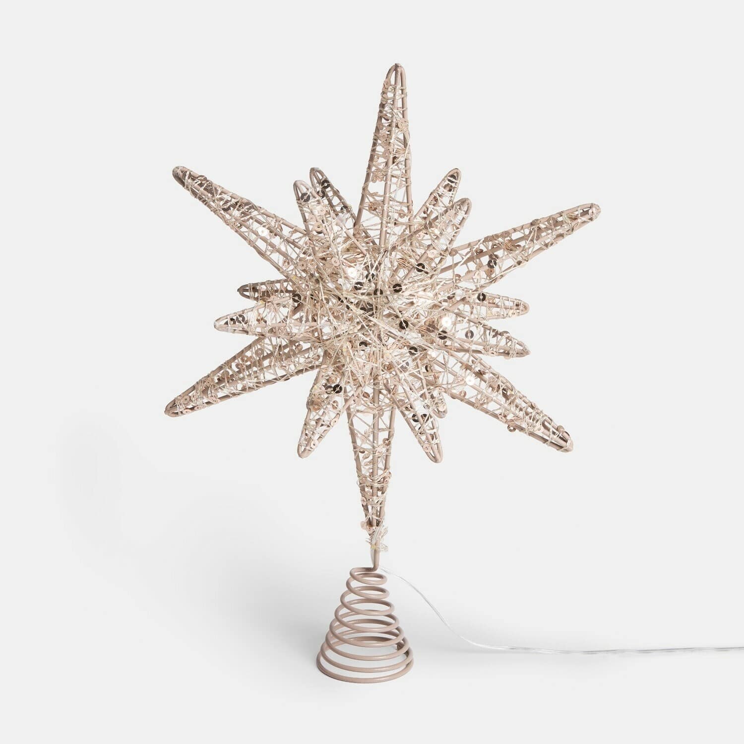 Kerstboompiek met leds Aurellith