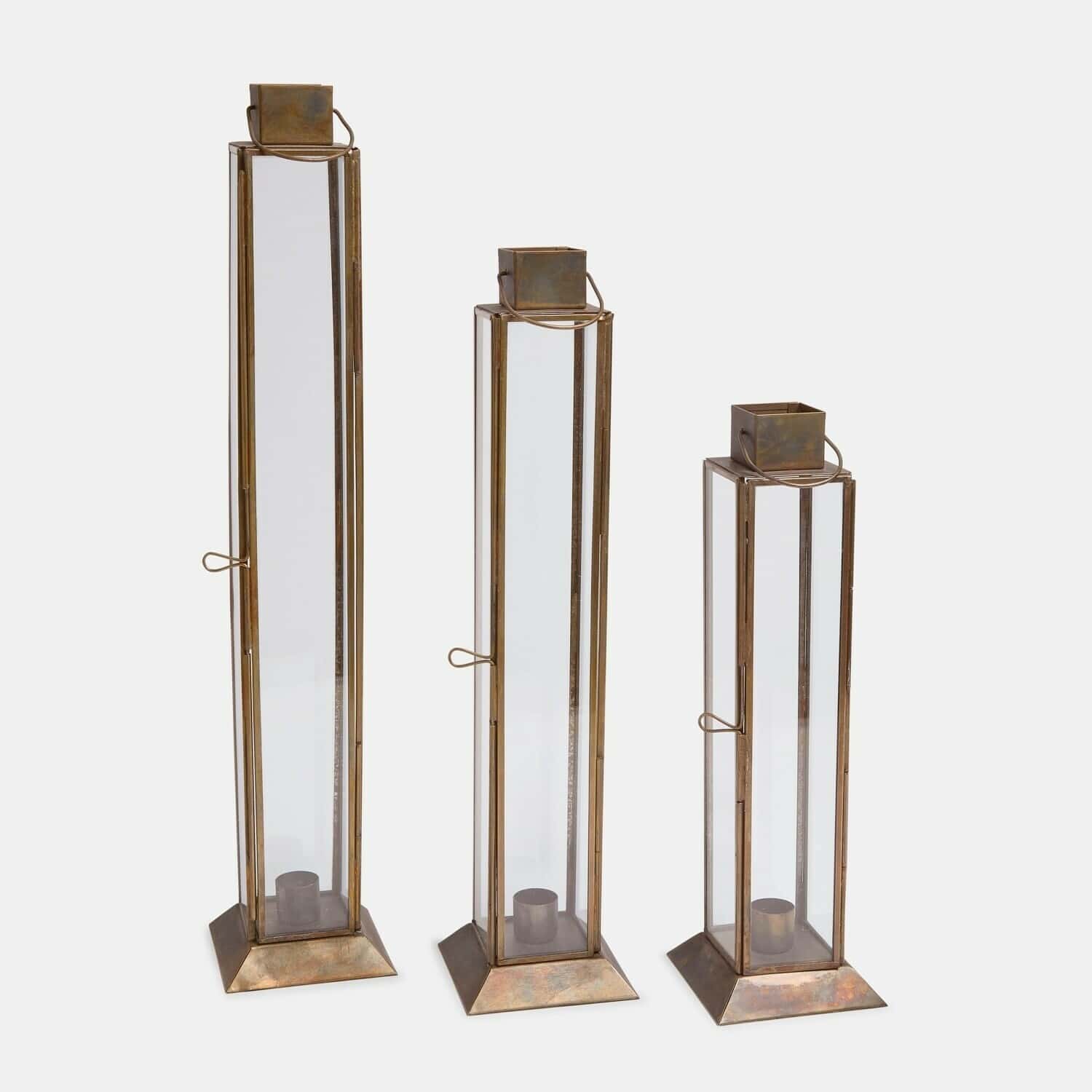 Lantaarn set van 3 Coppermill