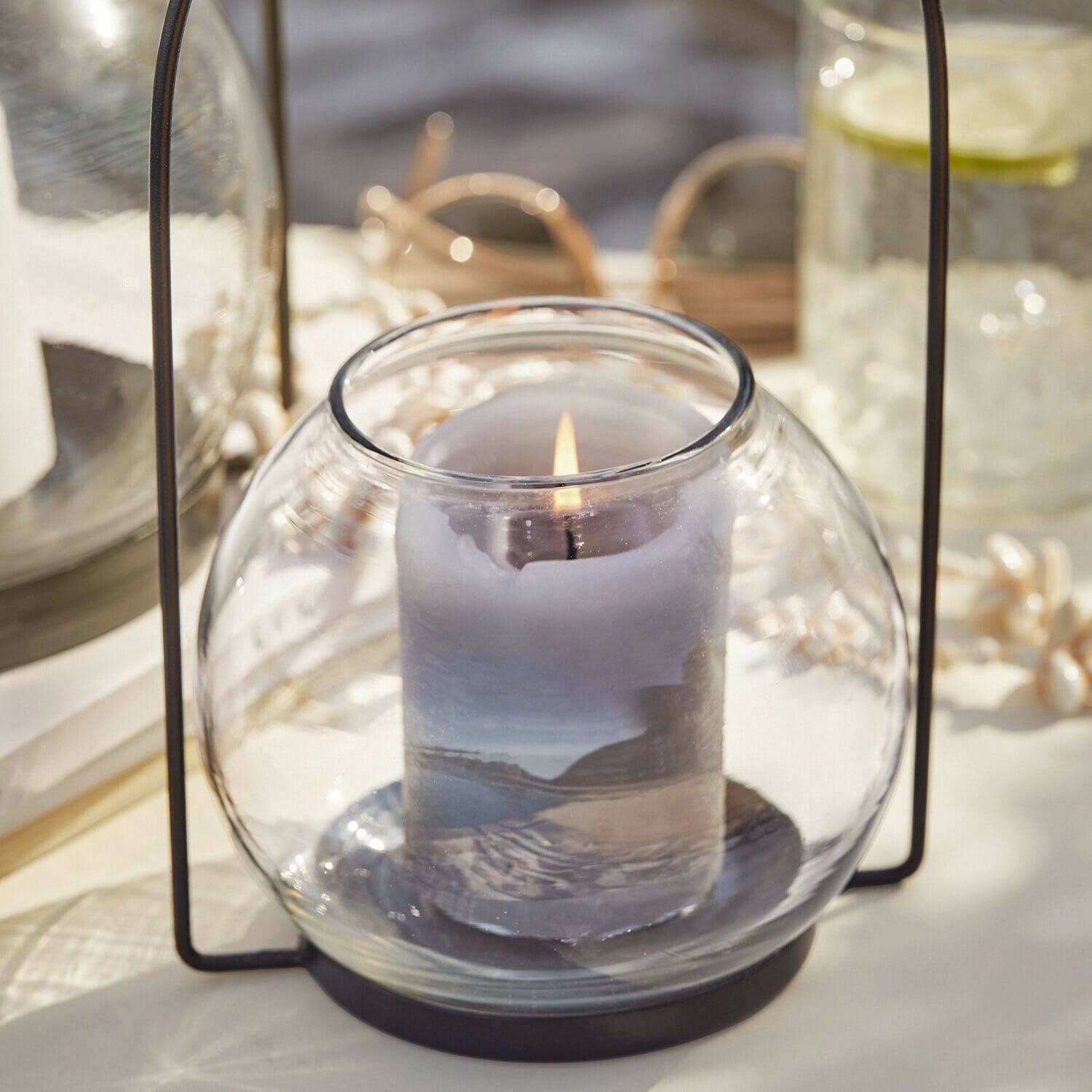 Windlicht set van 2 Serenaro