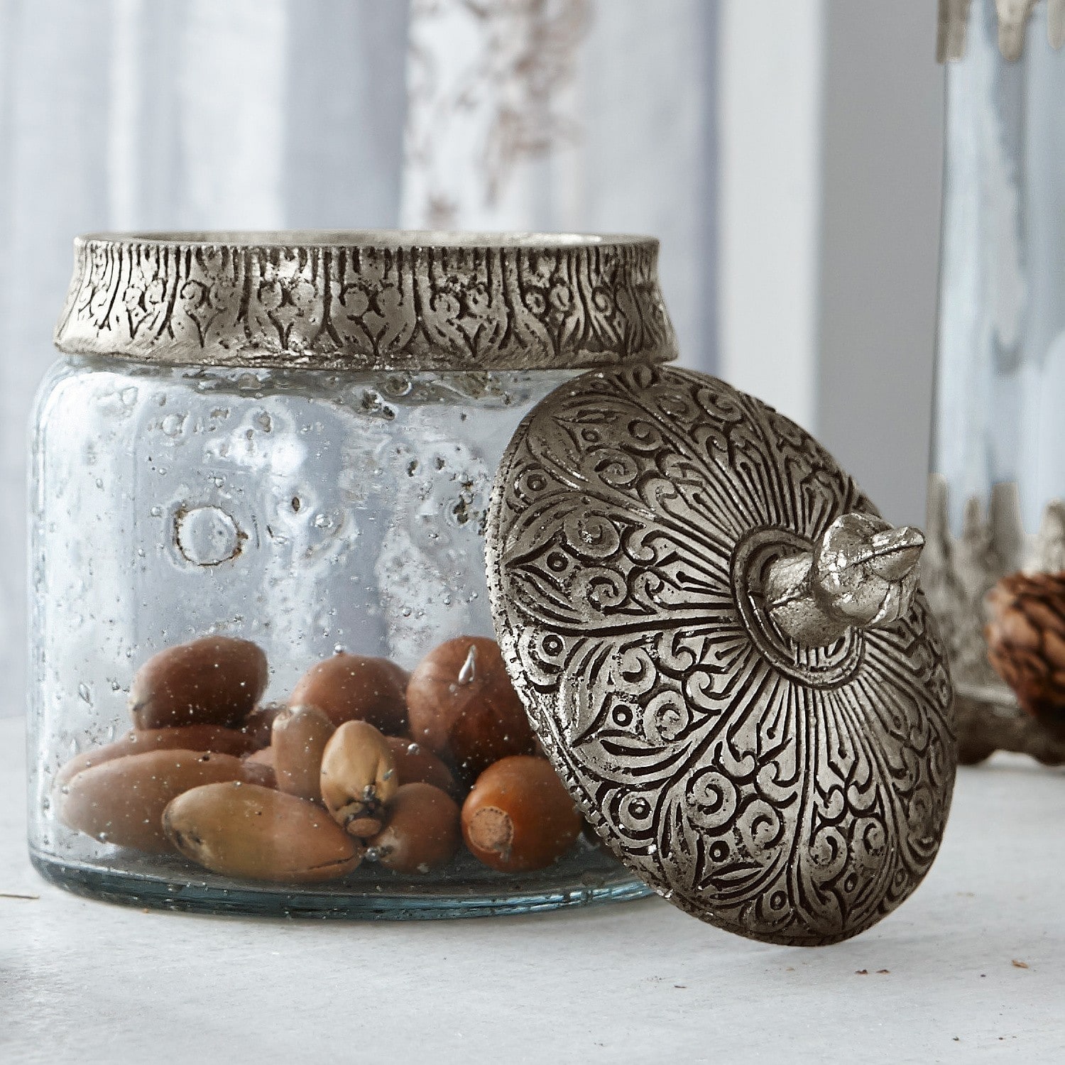 Glazen pot set van 2 Laurnena