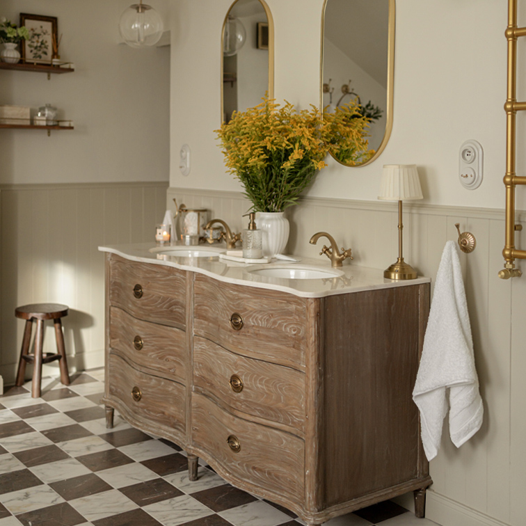 Tijdloos mooie badkamer