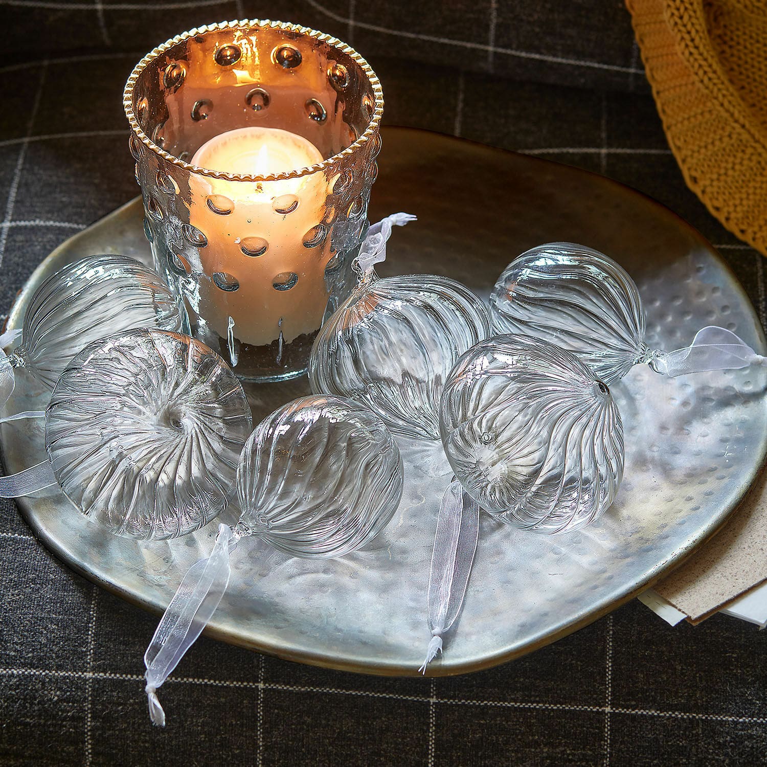 Kerstbal set van 6 Bavella