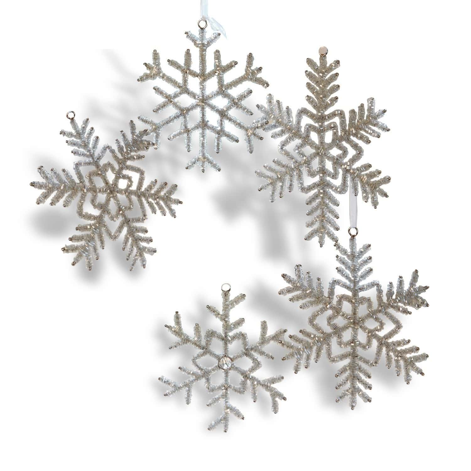 Kerstversiering set van 5 Snowflake