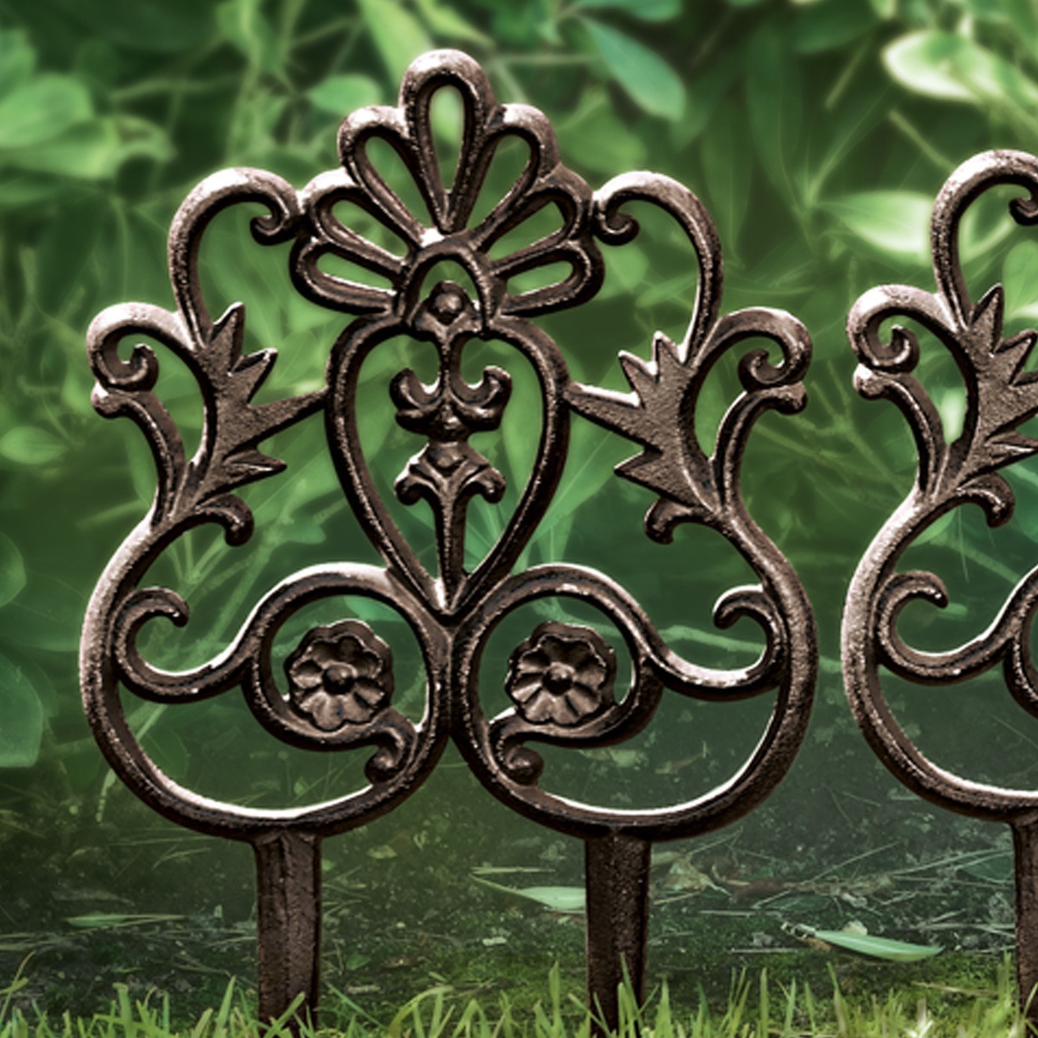 Tuinornament set van 4 Rouet