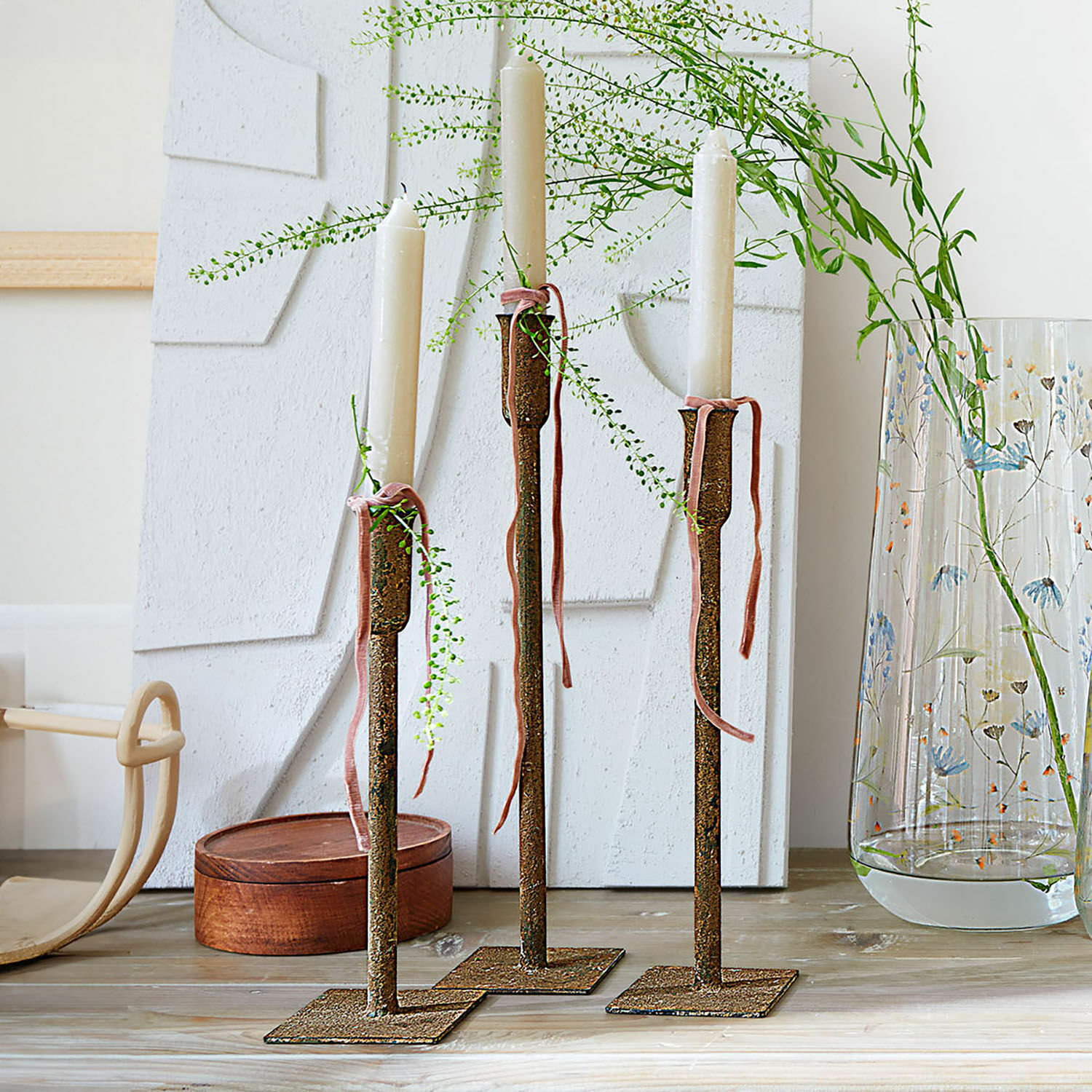 Kaarsenhouder set van 3 Viverto