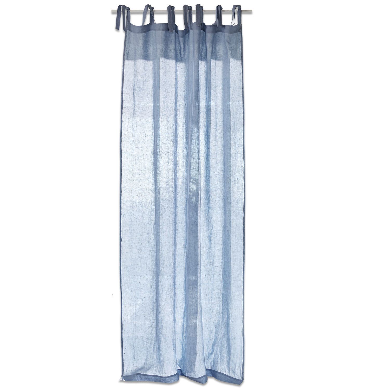 blauw Lichtblauwe Monthelie katoenen gordijn, perfect voor raamdecoratie en interieur.