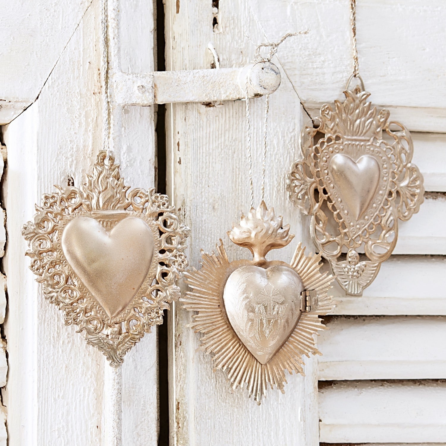 Decoratie ornament set van 3 Alexain