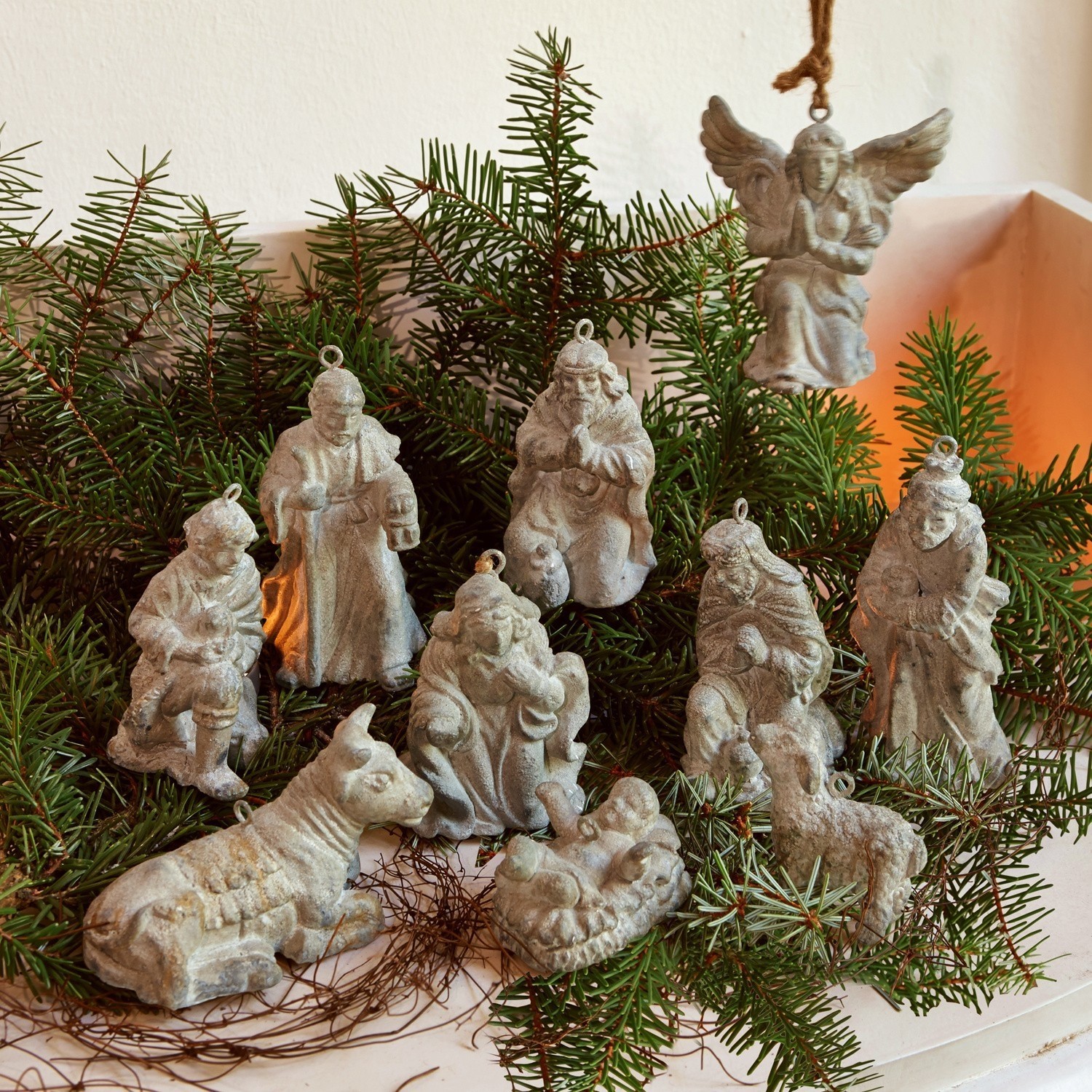 Kerststalfiguren set van 10 Holy Family