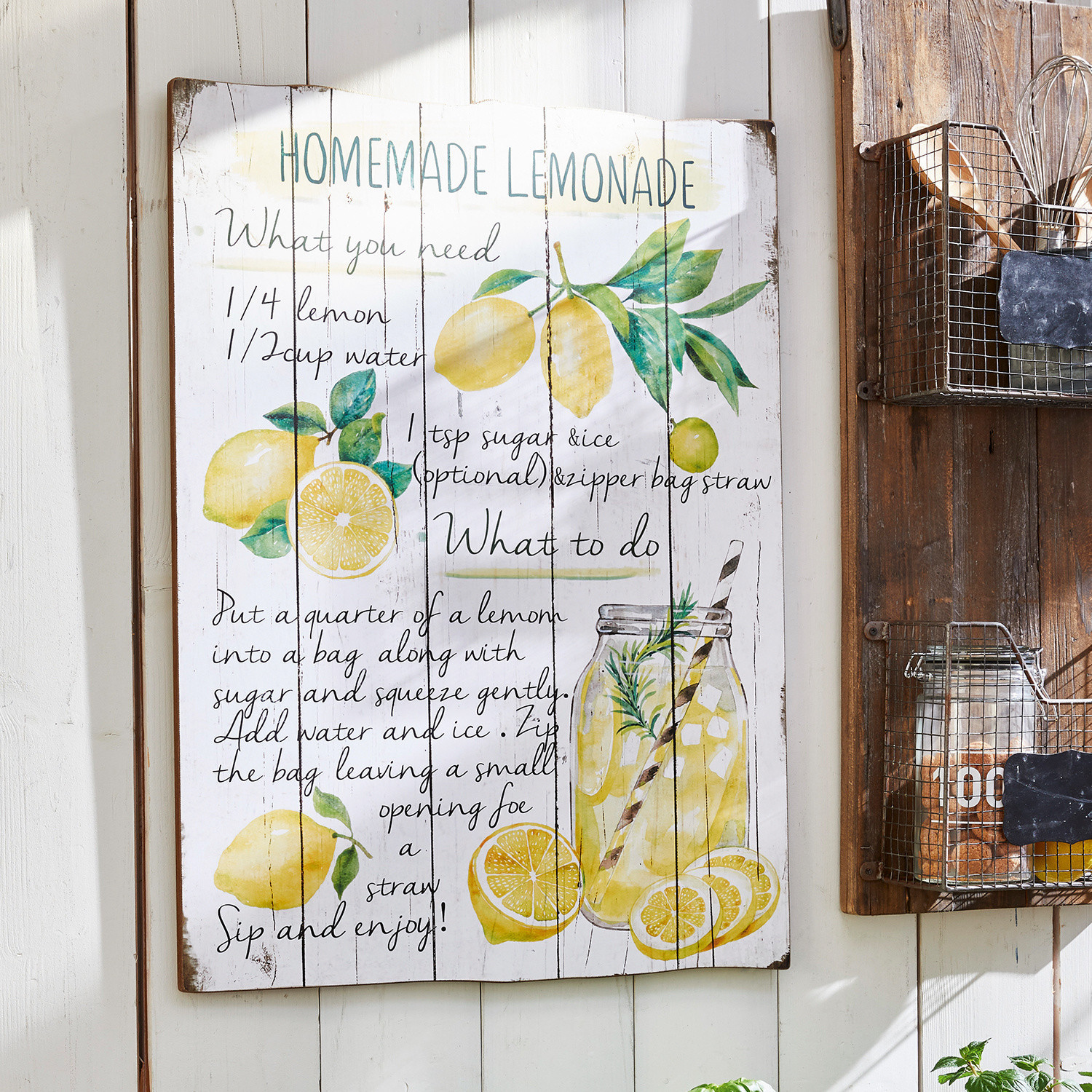 Decoratiebord Lemonade