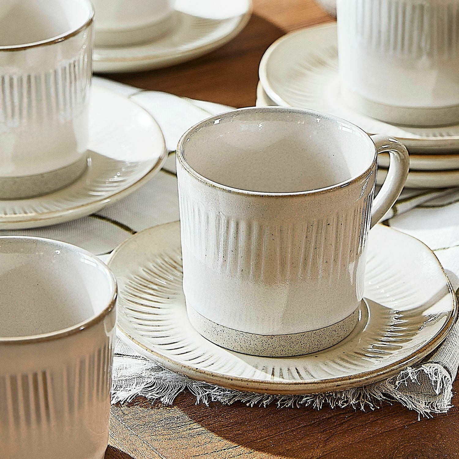 Kopje met schoteltje set van 6 Périers