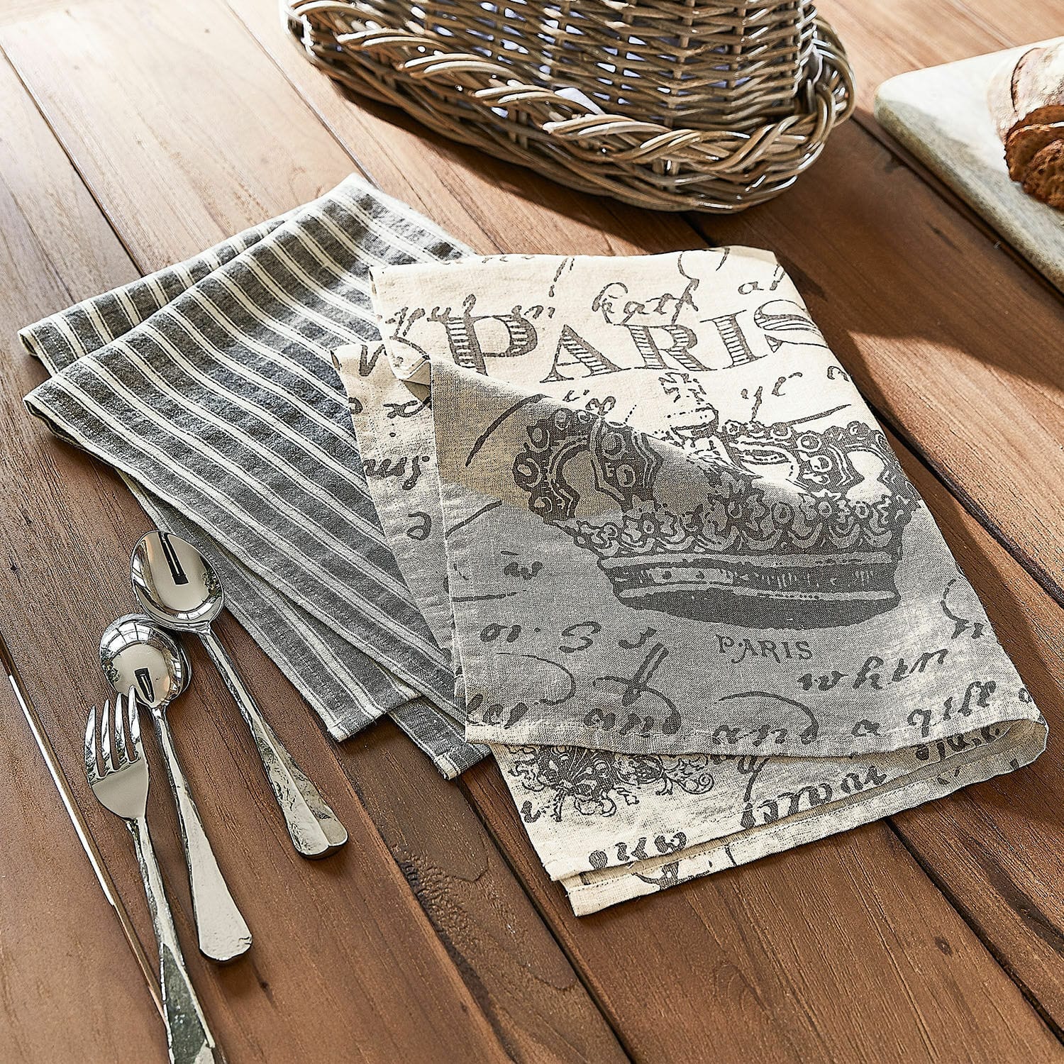 Theedoek set van 2 Fleurissant