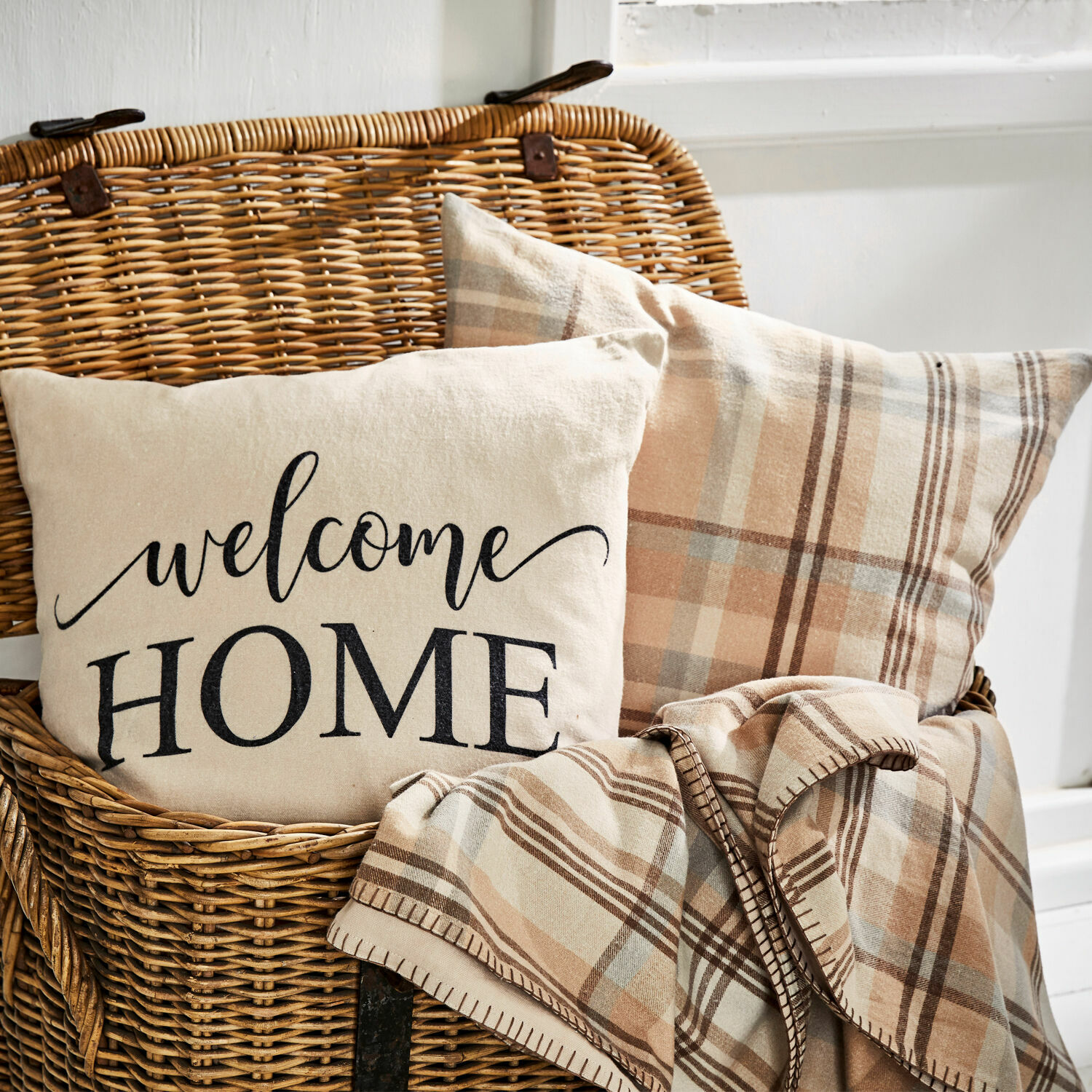 Kussenhoes set van 2 Welcome Home