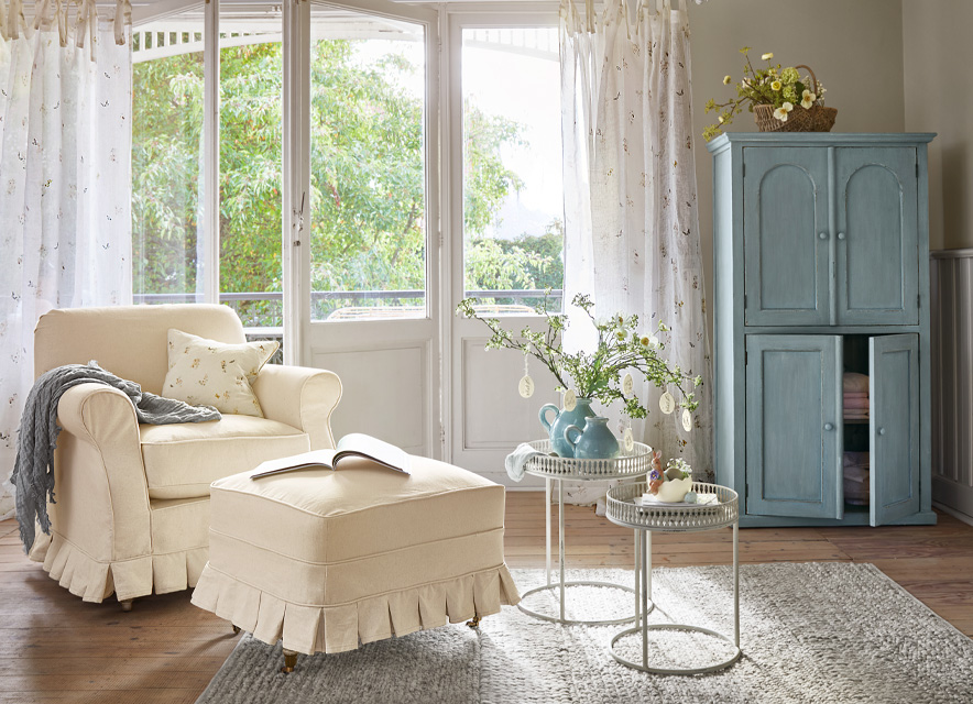 Nostalgische look in wittinten