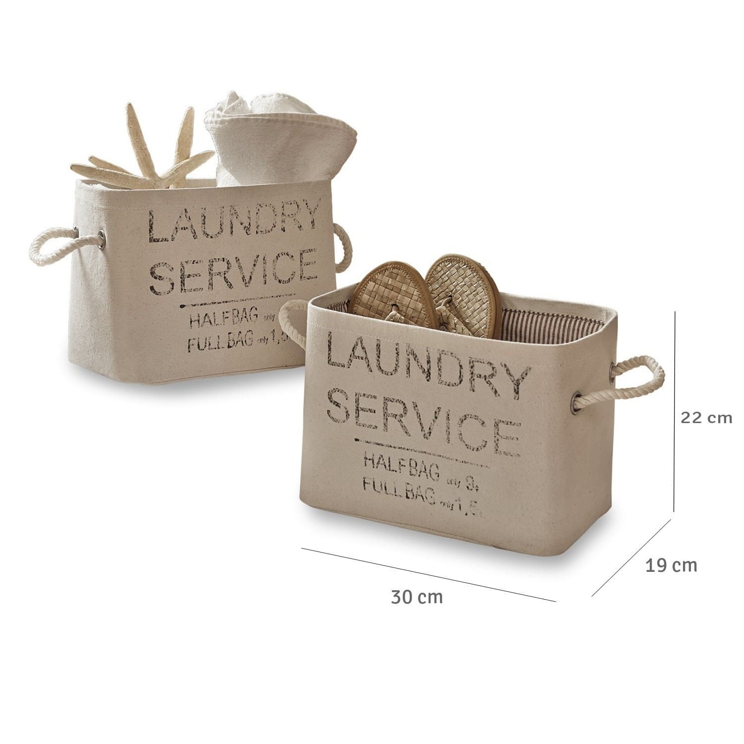 Mand set van 2 Laundry