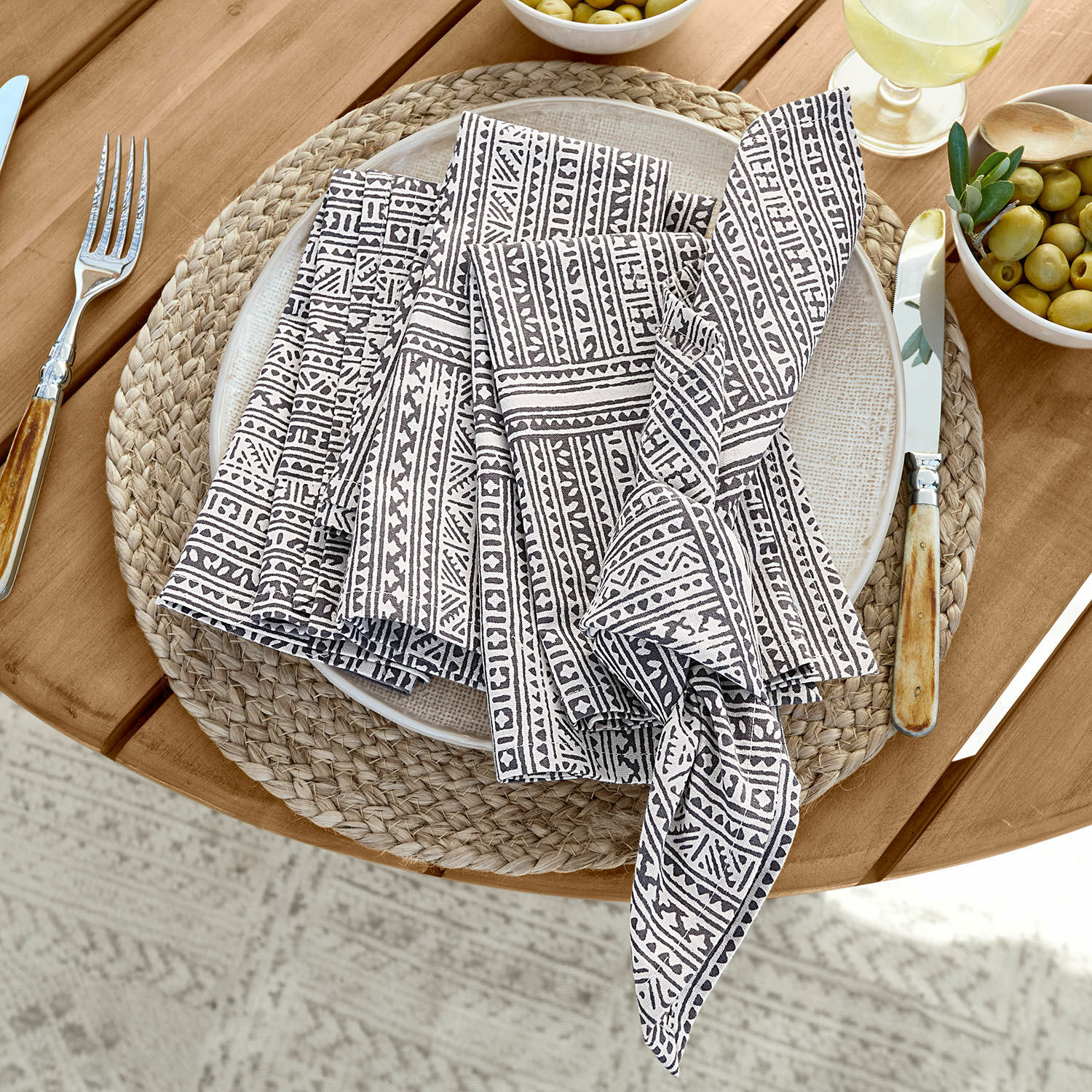 Servet set van 4 Quentinelle