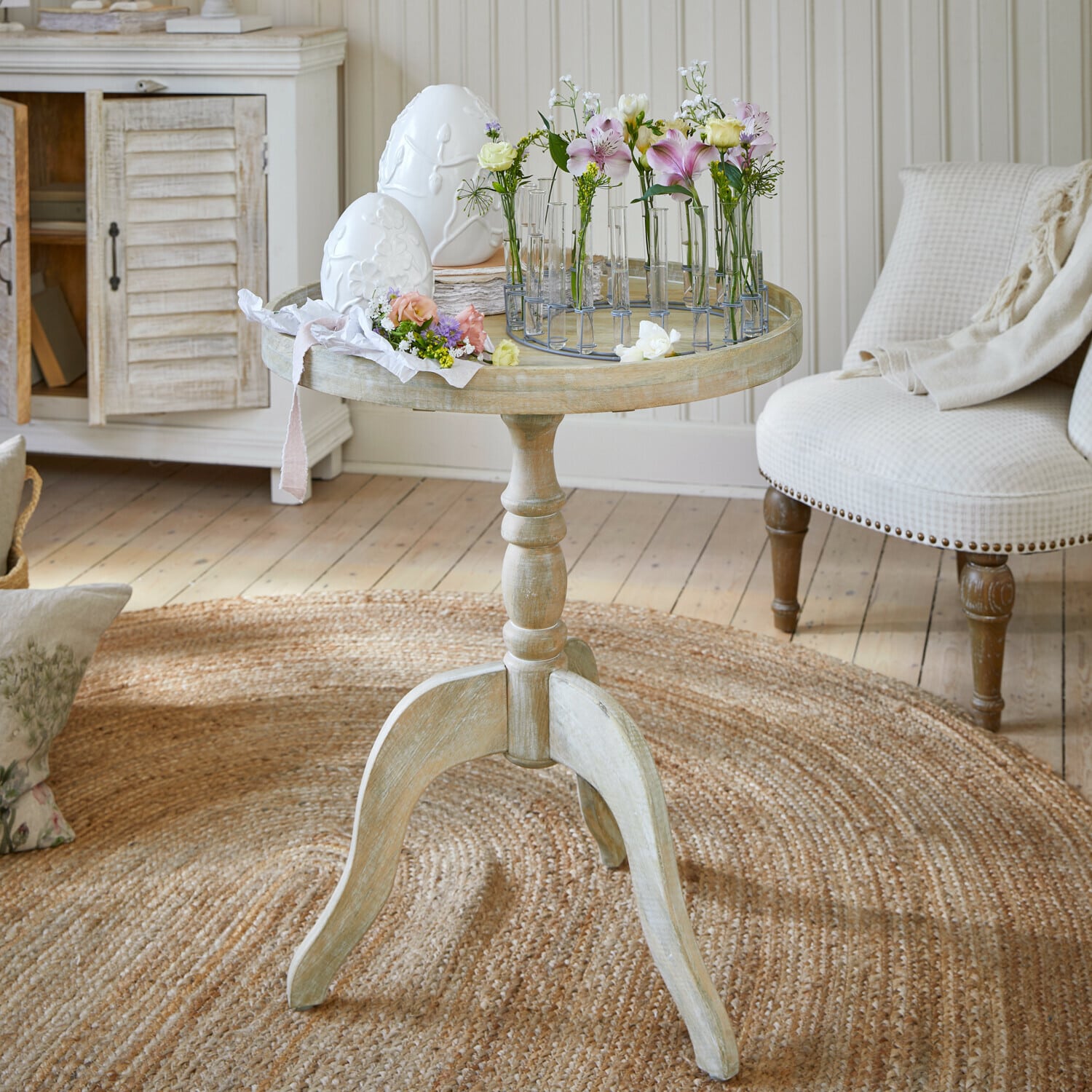 Krans met vaasjes Romévine