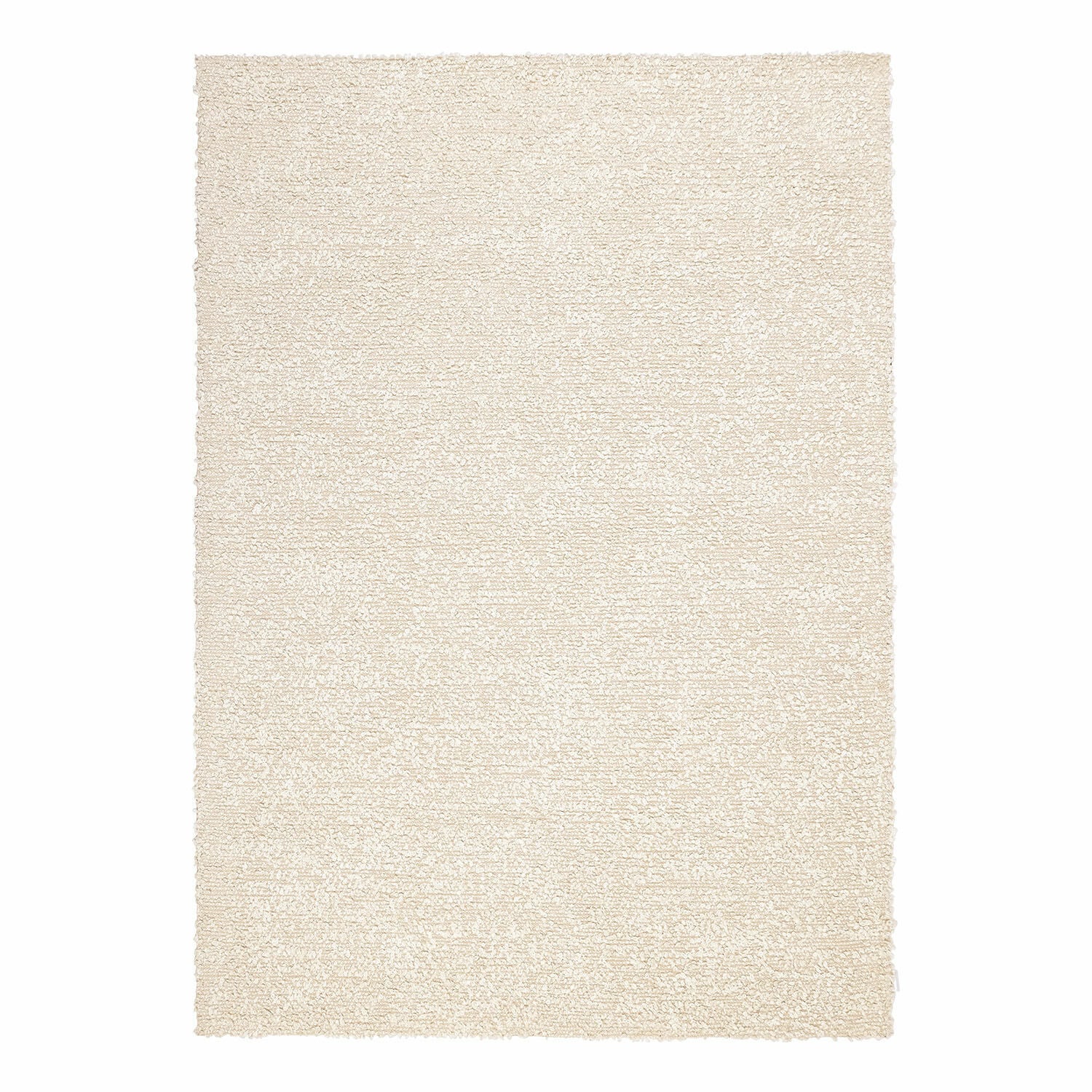 Vloerkleed Wodaha Beige vloerkleed van zacht materiaal met dichte pool, geschikt voor moderne interieurs