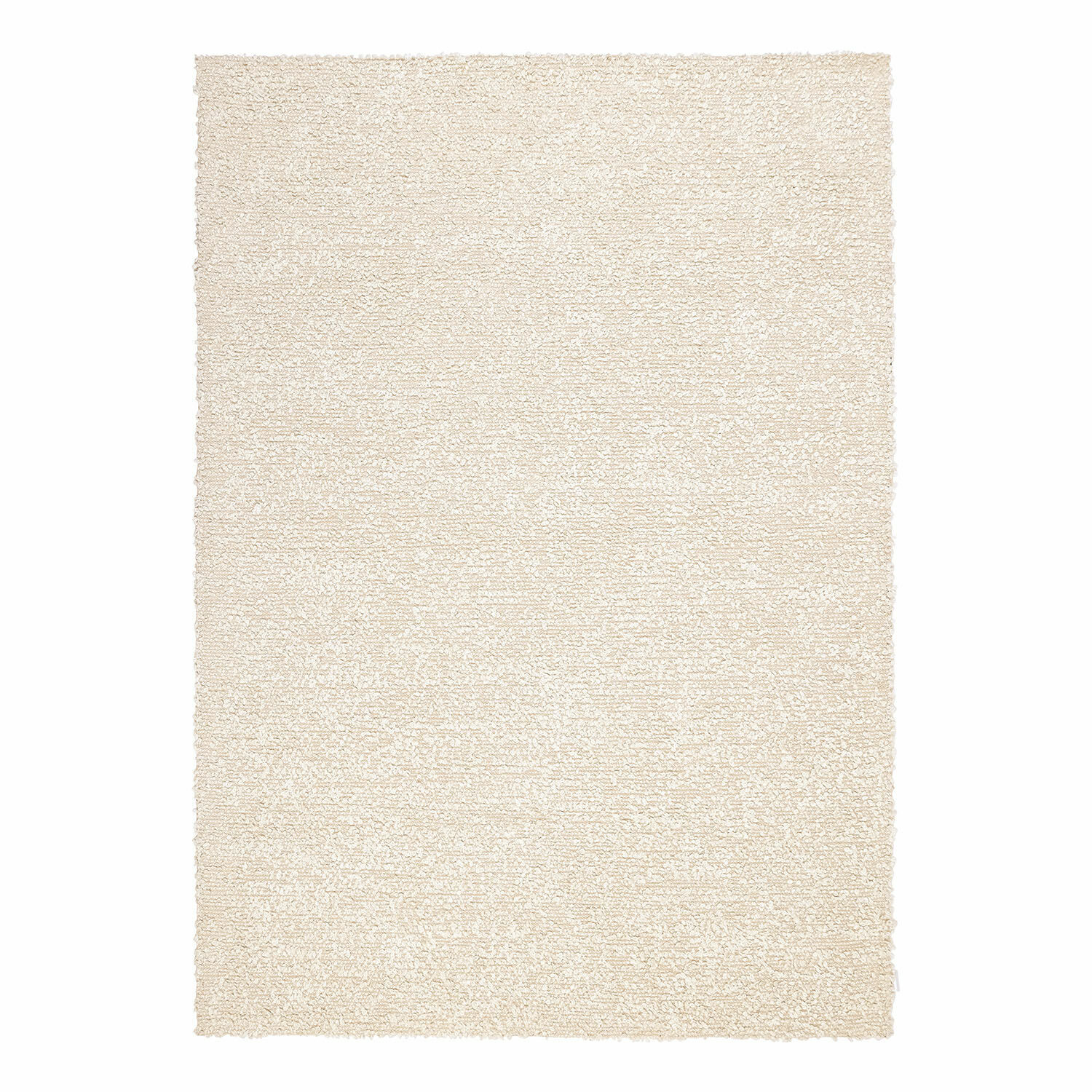 Vloerkleed Wodaha Beige vloerkleed van zacht materiaal met dichte pool, geschikt voor moderne interieurs