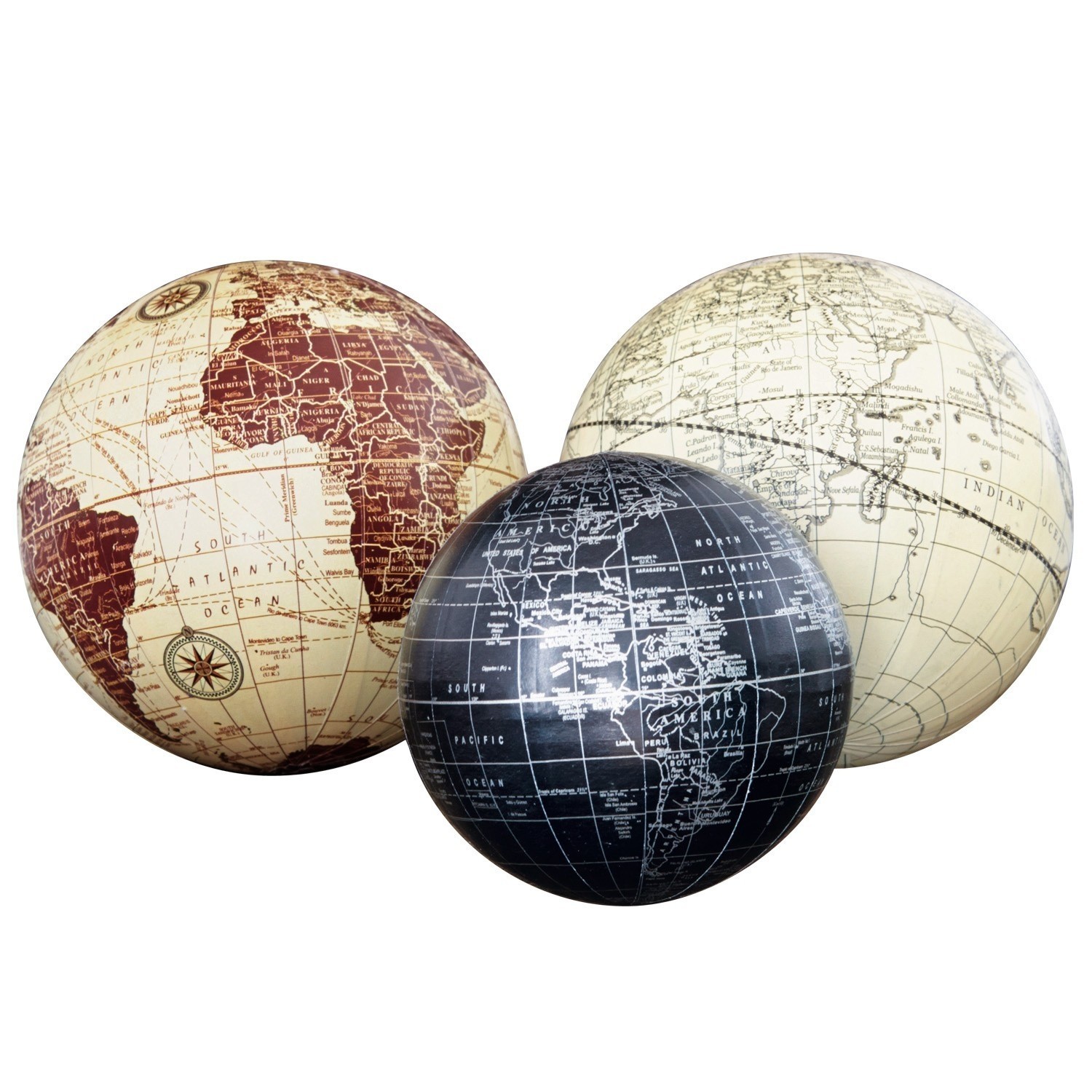 Decoratieballen set van 3 World