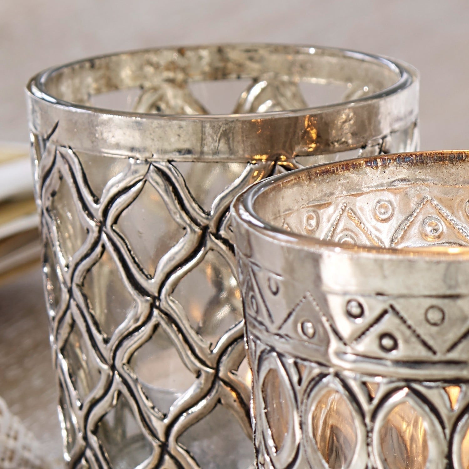 Windlicht set van 4 Ardah