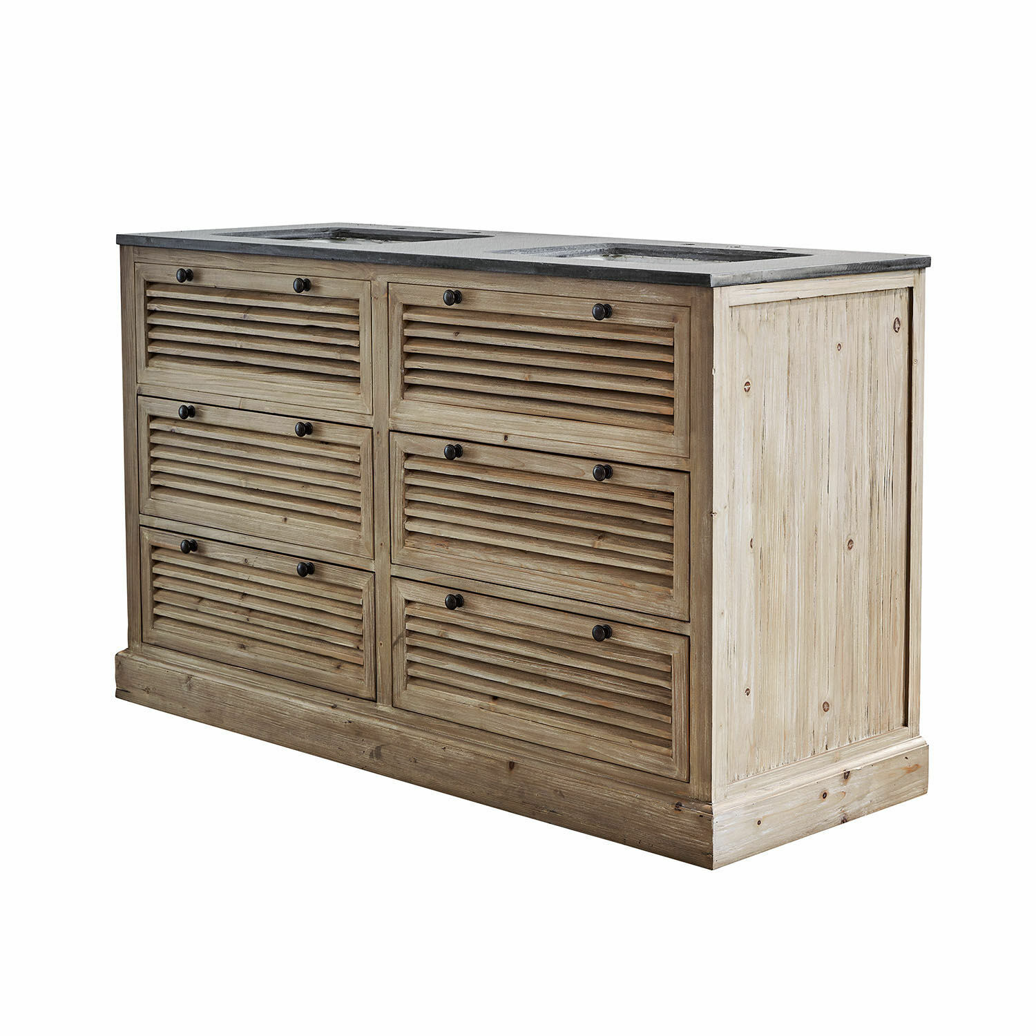 Wastafelmeubel met dubbele wastafel Andrewshire