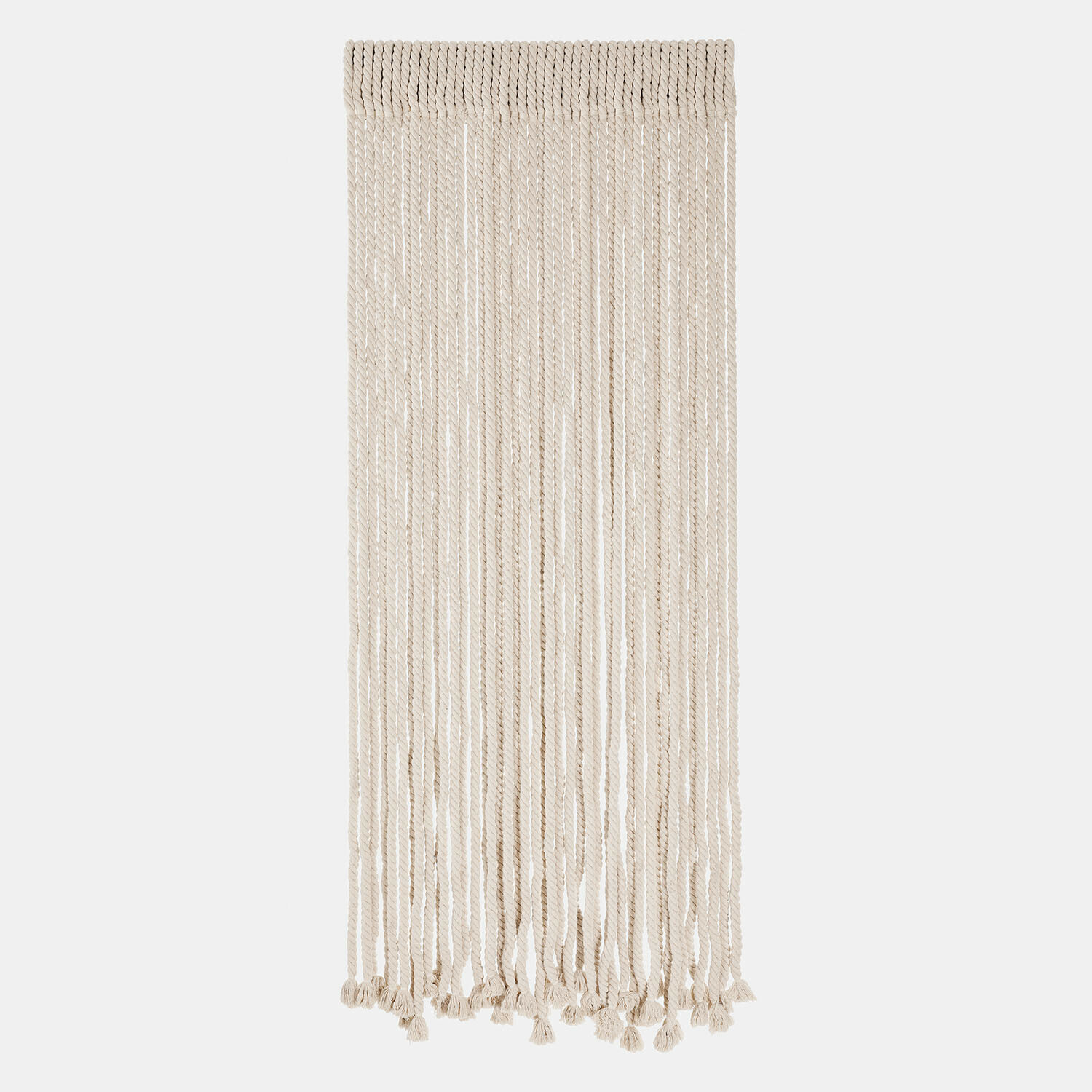 Touwgordijn Trésalya Wanddecoratie macramé van natuurlijk beige katoenen touw voor boho interieur