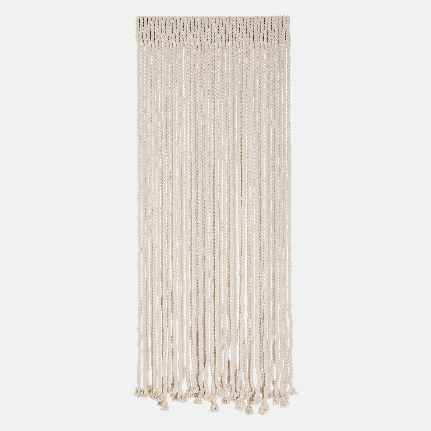 Touwgordijn Trésalya Wanddecoratie macramé van natuurlijk beige katoenen touw voor boho interieur