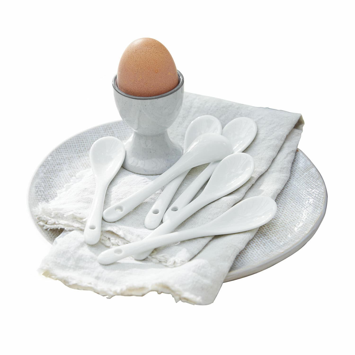 Eierlepeltje set van 6 Pivoler