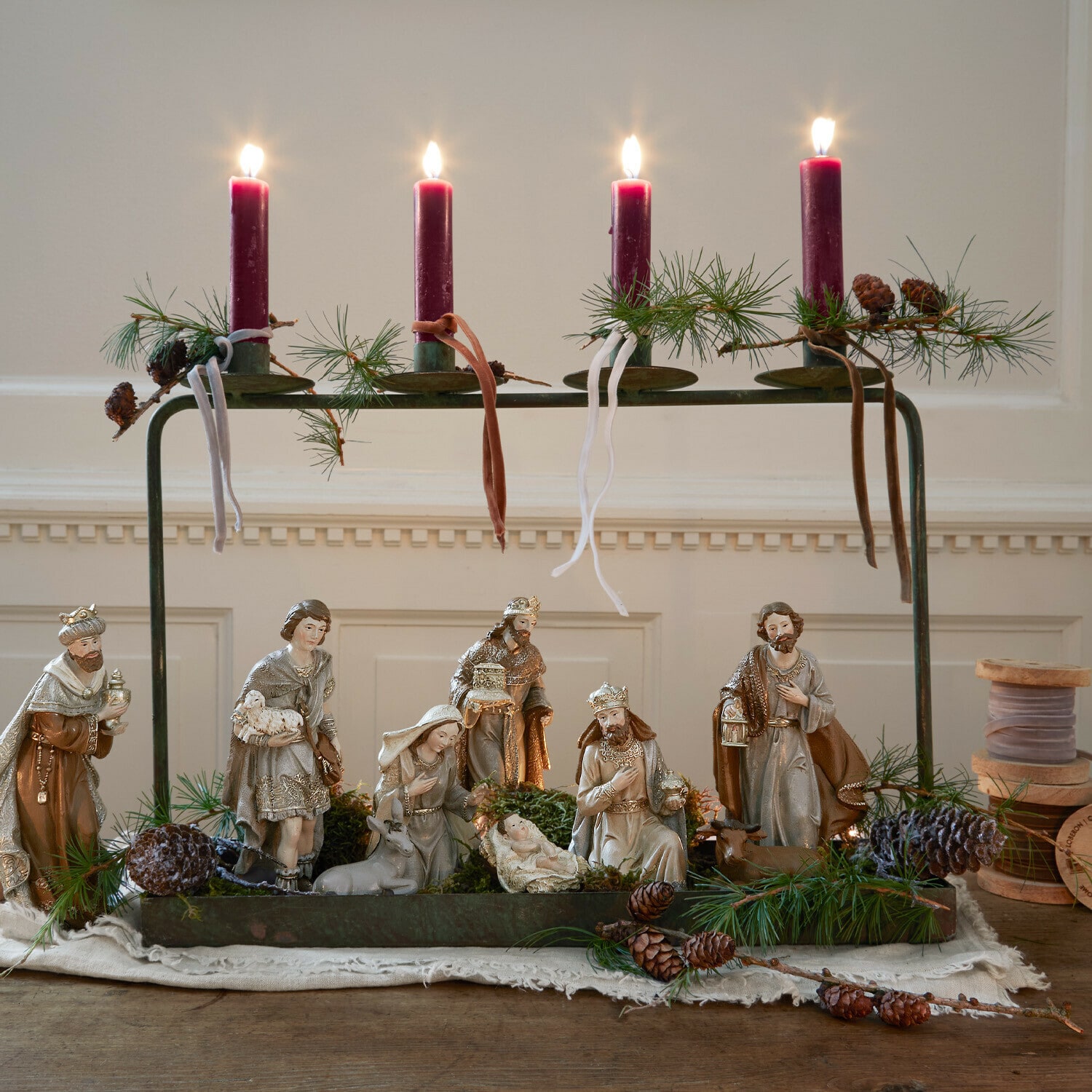 Kaars set van 12 Bauceau