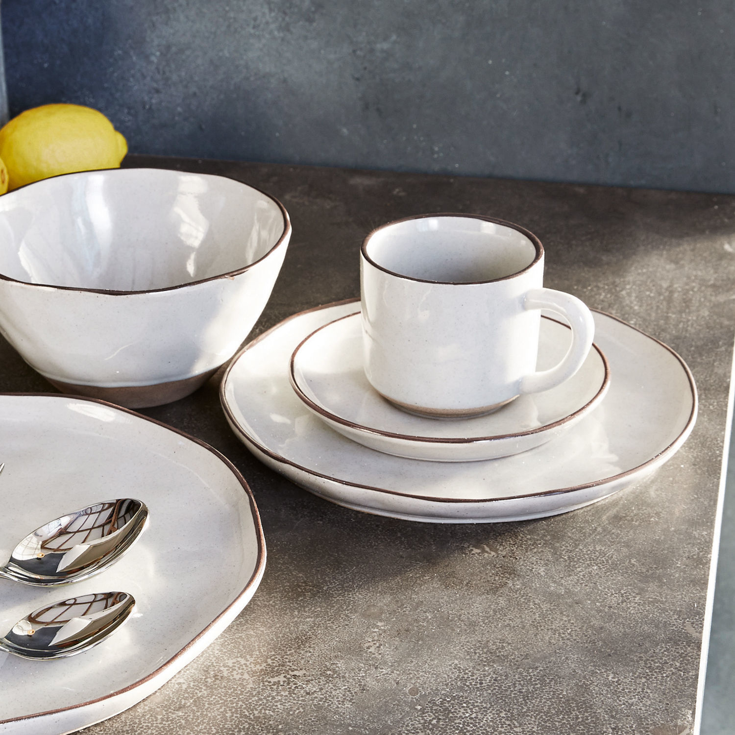 Dessertbordje set van 6 Biarré