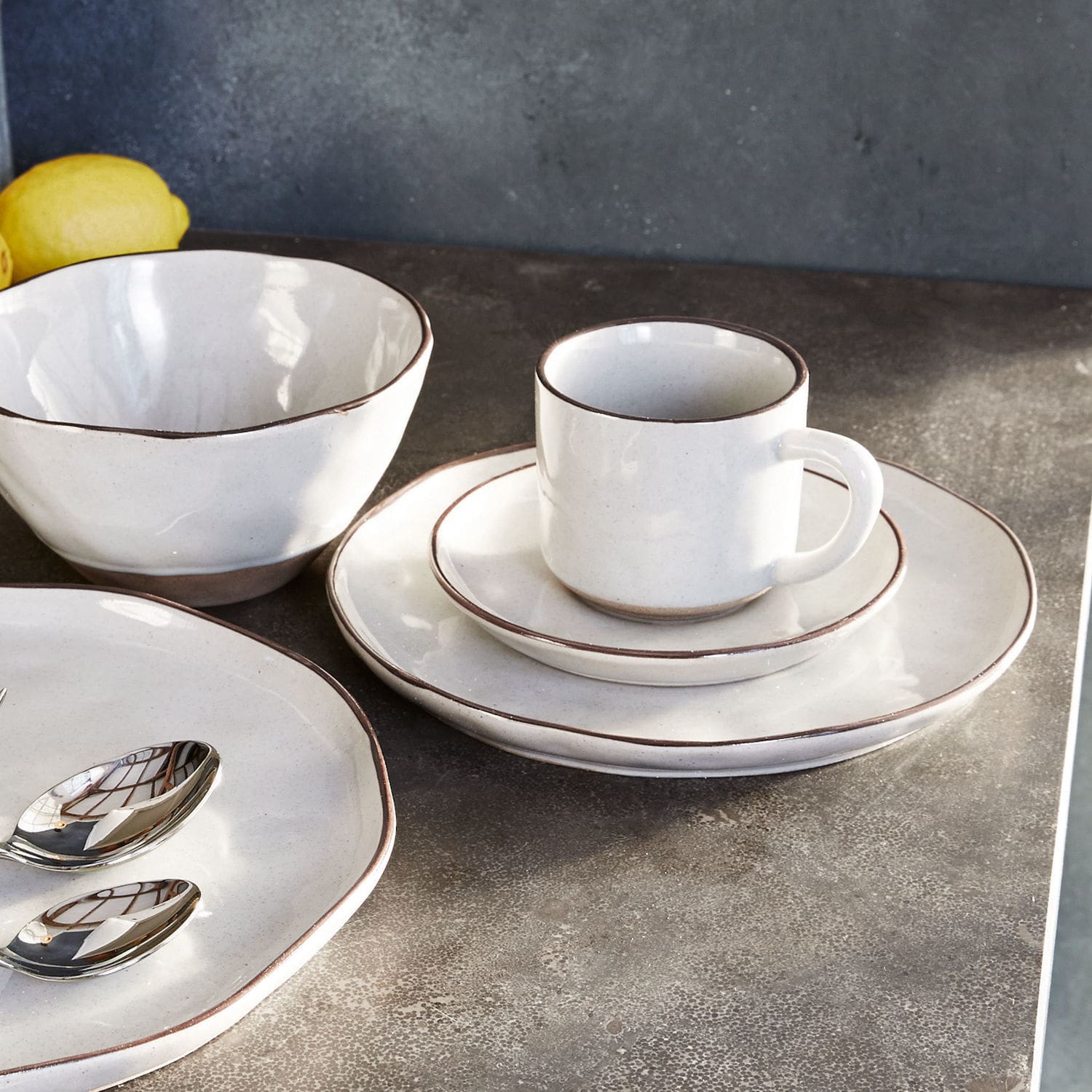 Dessertbordje set van 6 Biarré