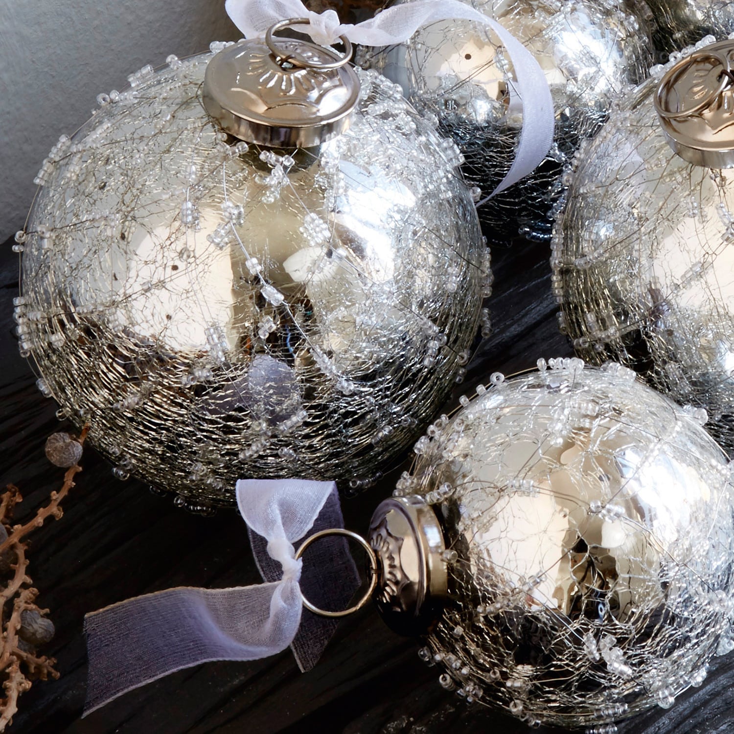 Kerstversiering set van 6 Fains