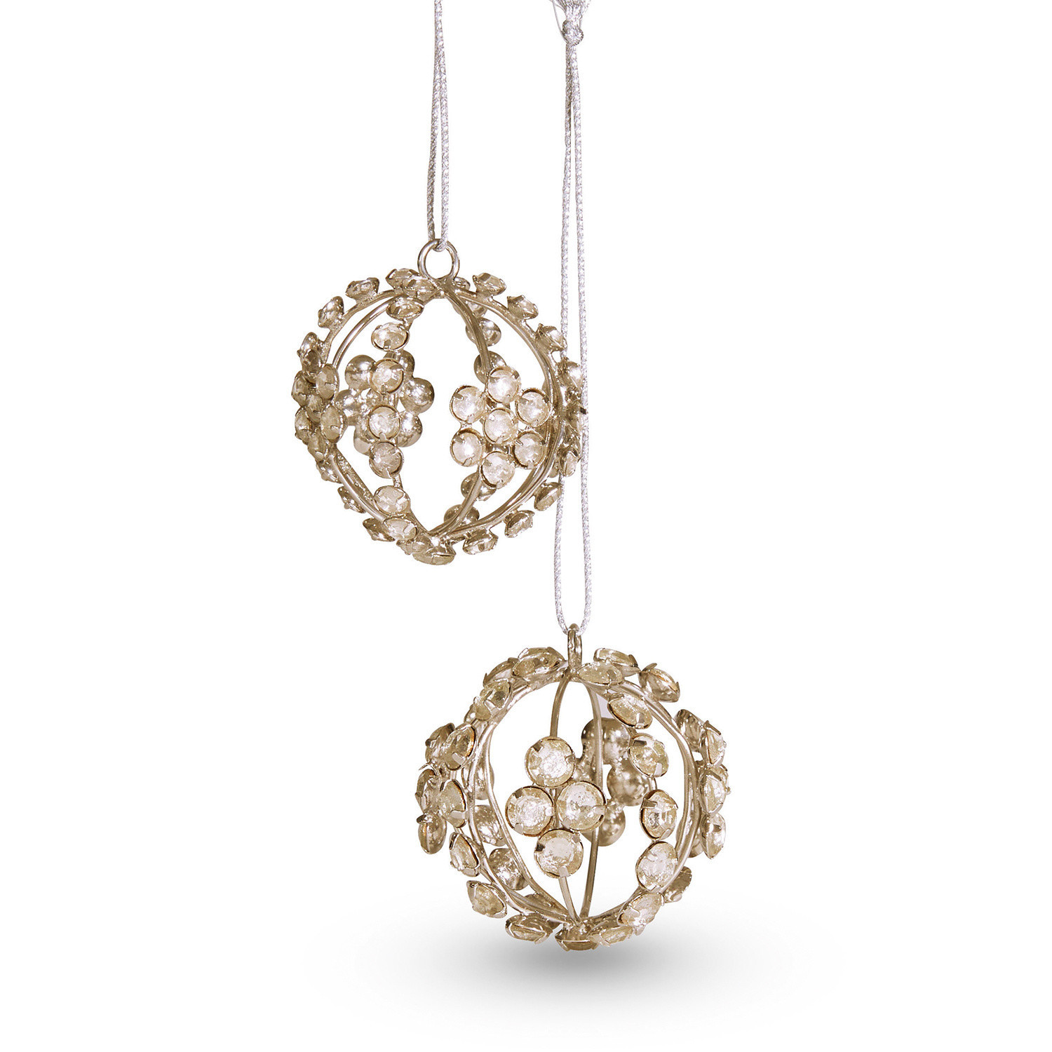 Kerstversiering set van 2 Fire Balls