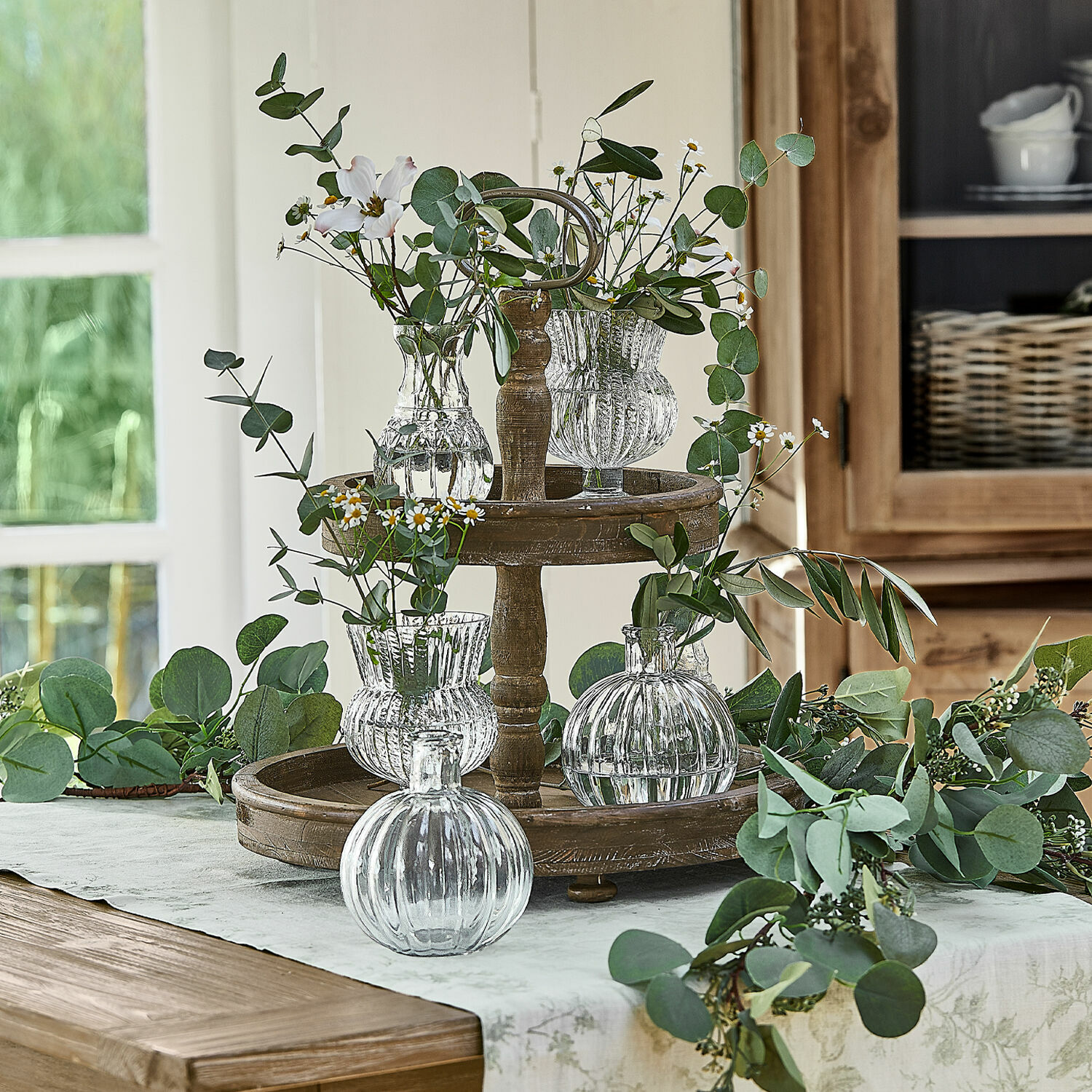 Vaas set van 6 Amber