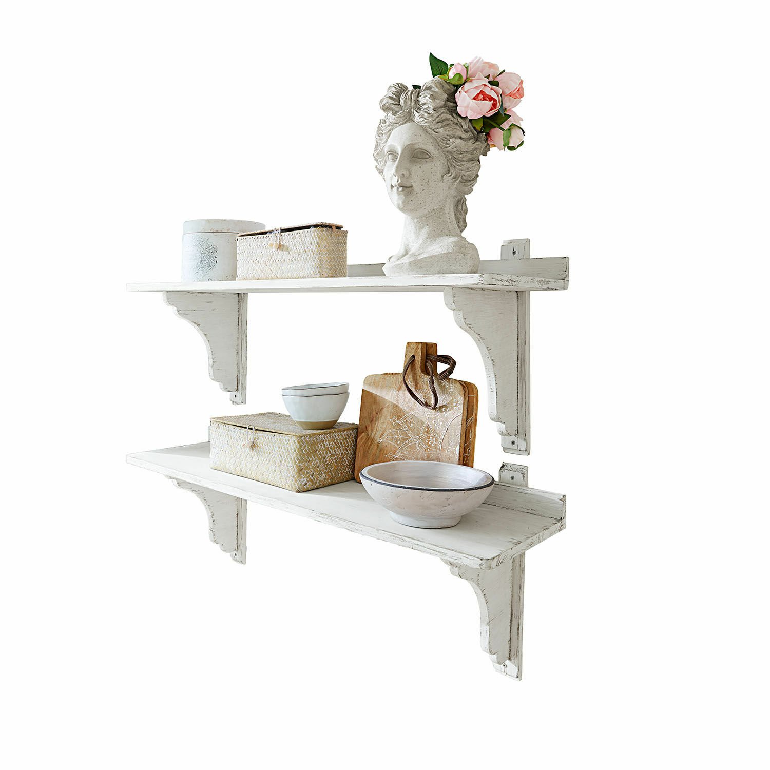 Wandplank set van 2 Yvelique